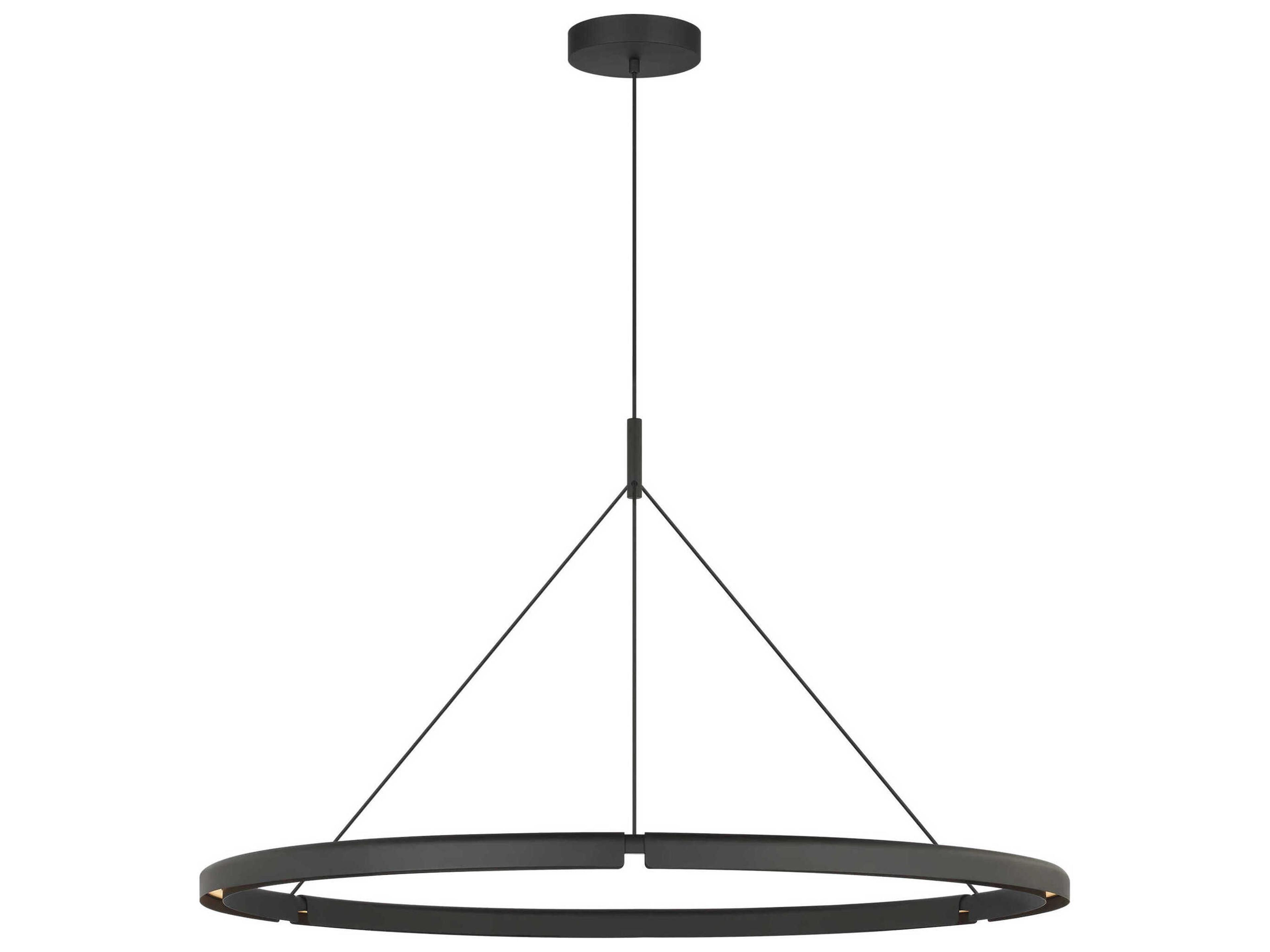 Cloak 1-Light Nightshade Black Round Pendant