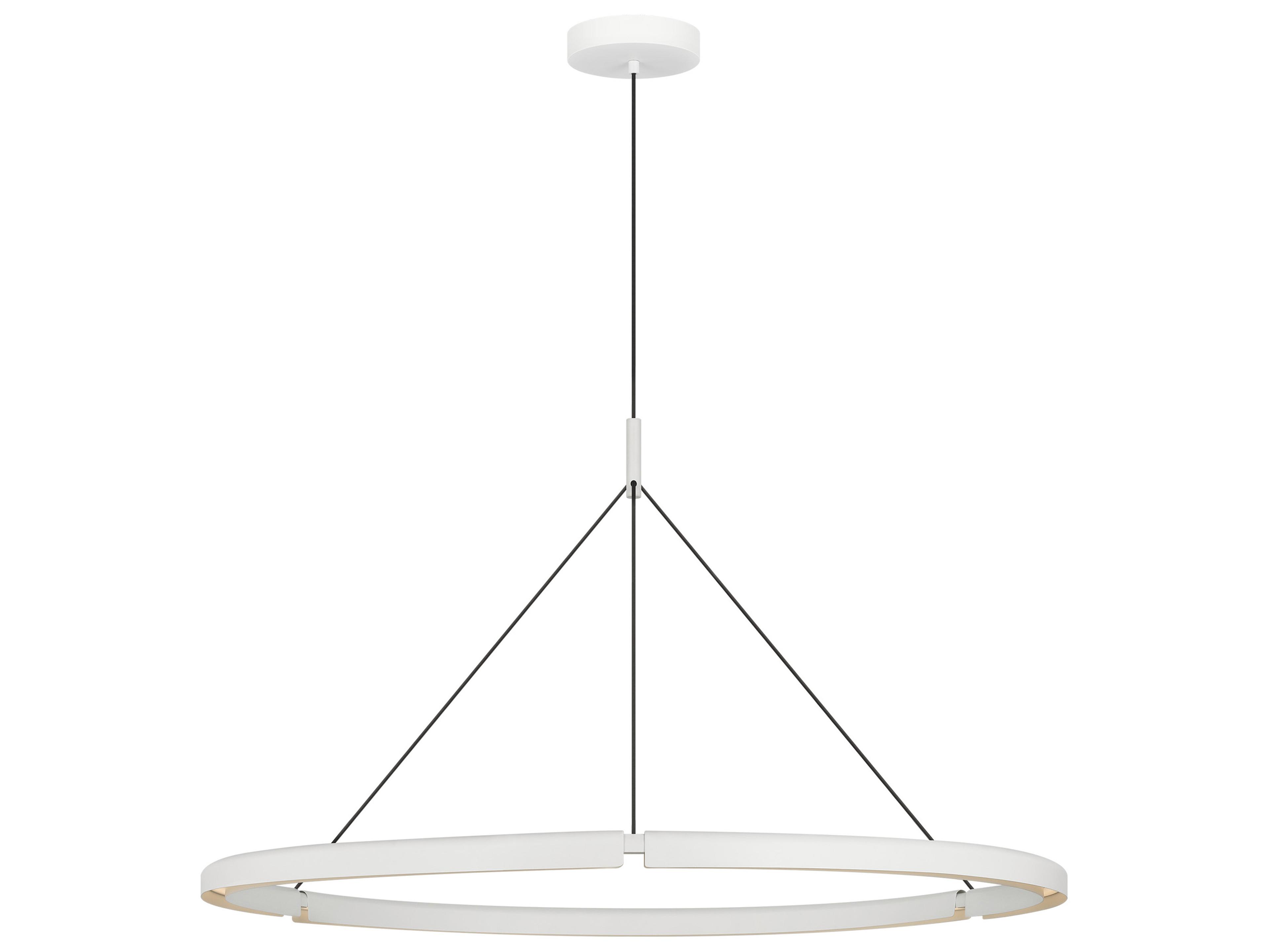 Cloak 1-Light Matte White Round Pendant