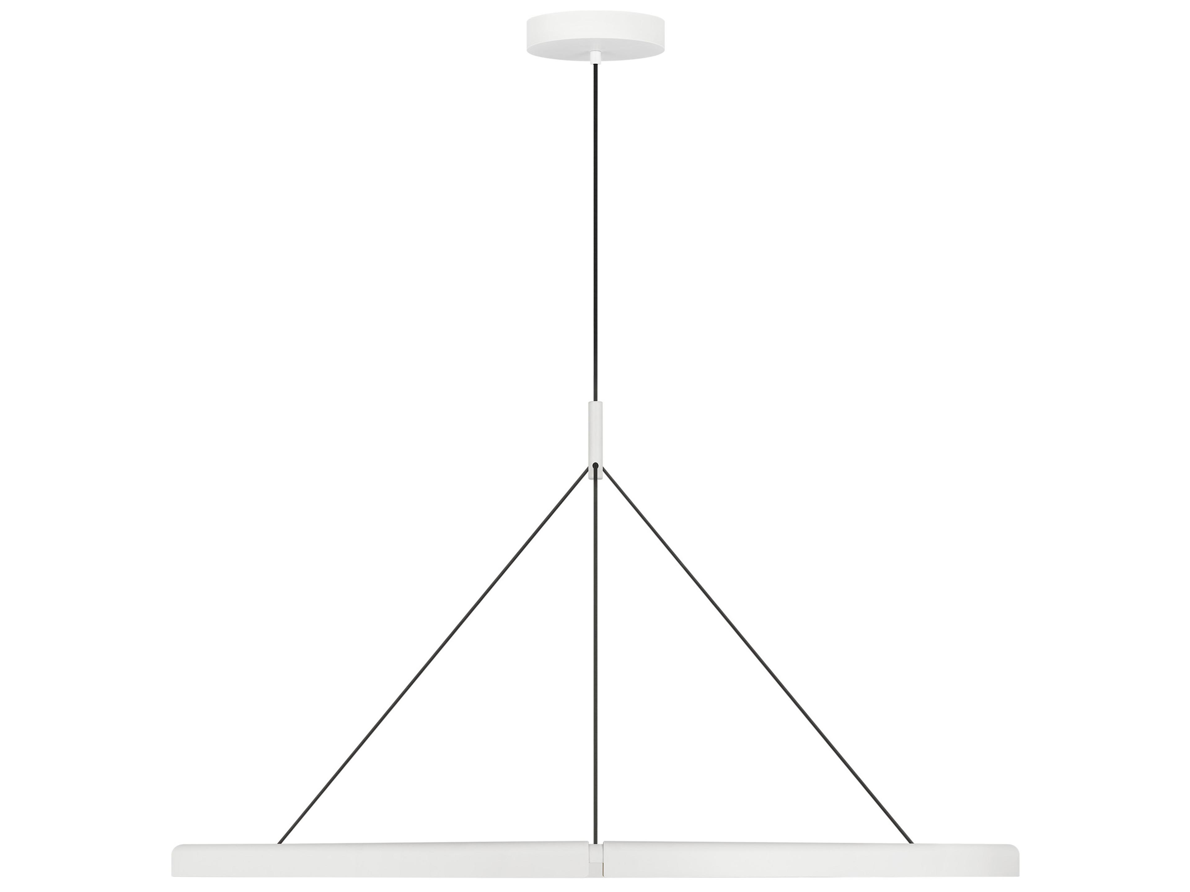 Visual Comfort Modern Cloak 1-Light Matte White Round Pendant