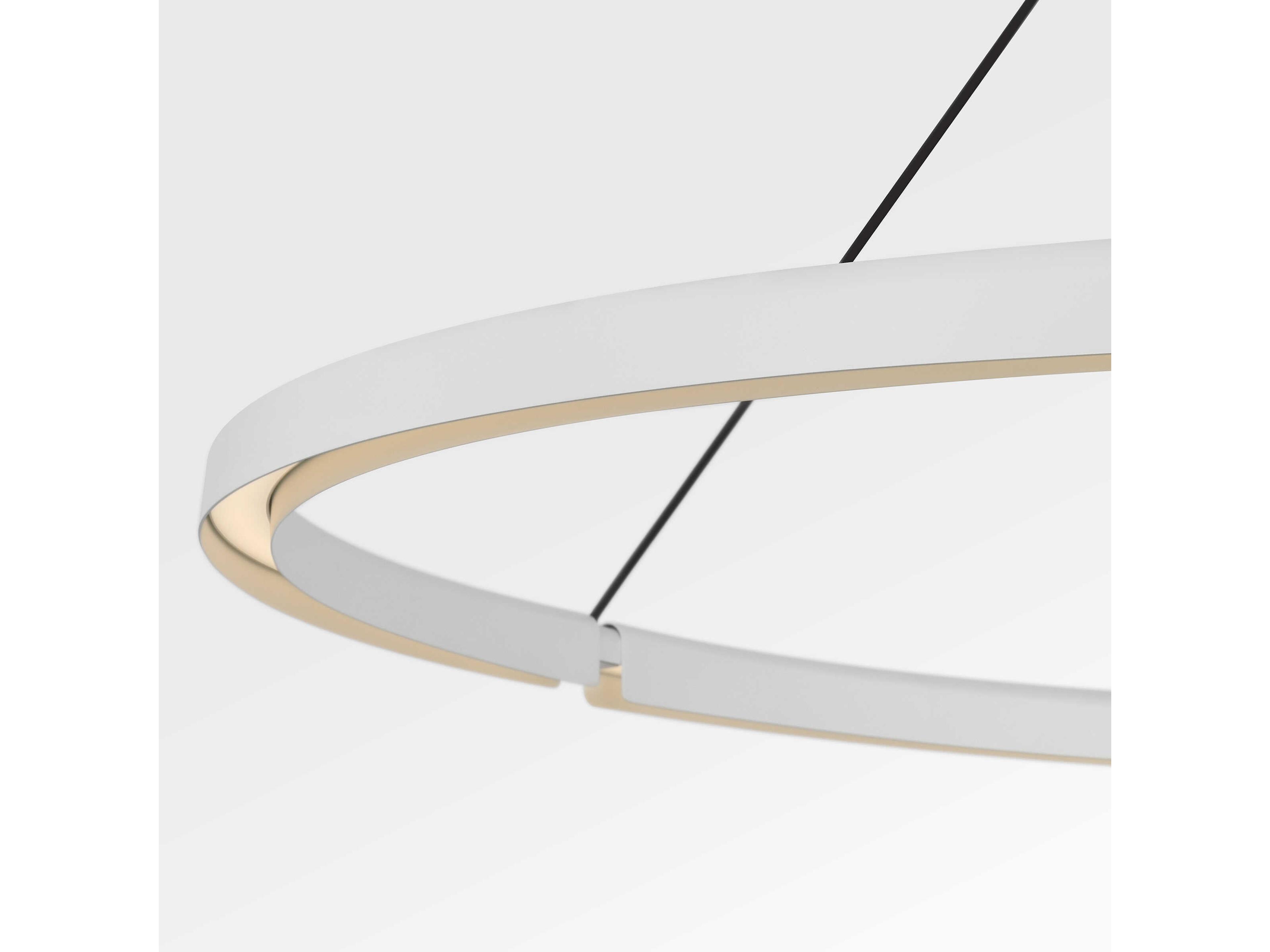 Visual Comfort Modern Cloak 1-Light Matte White Round Pendant