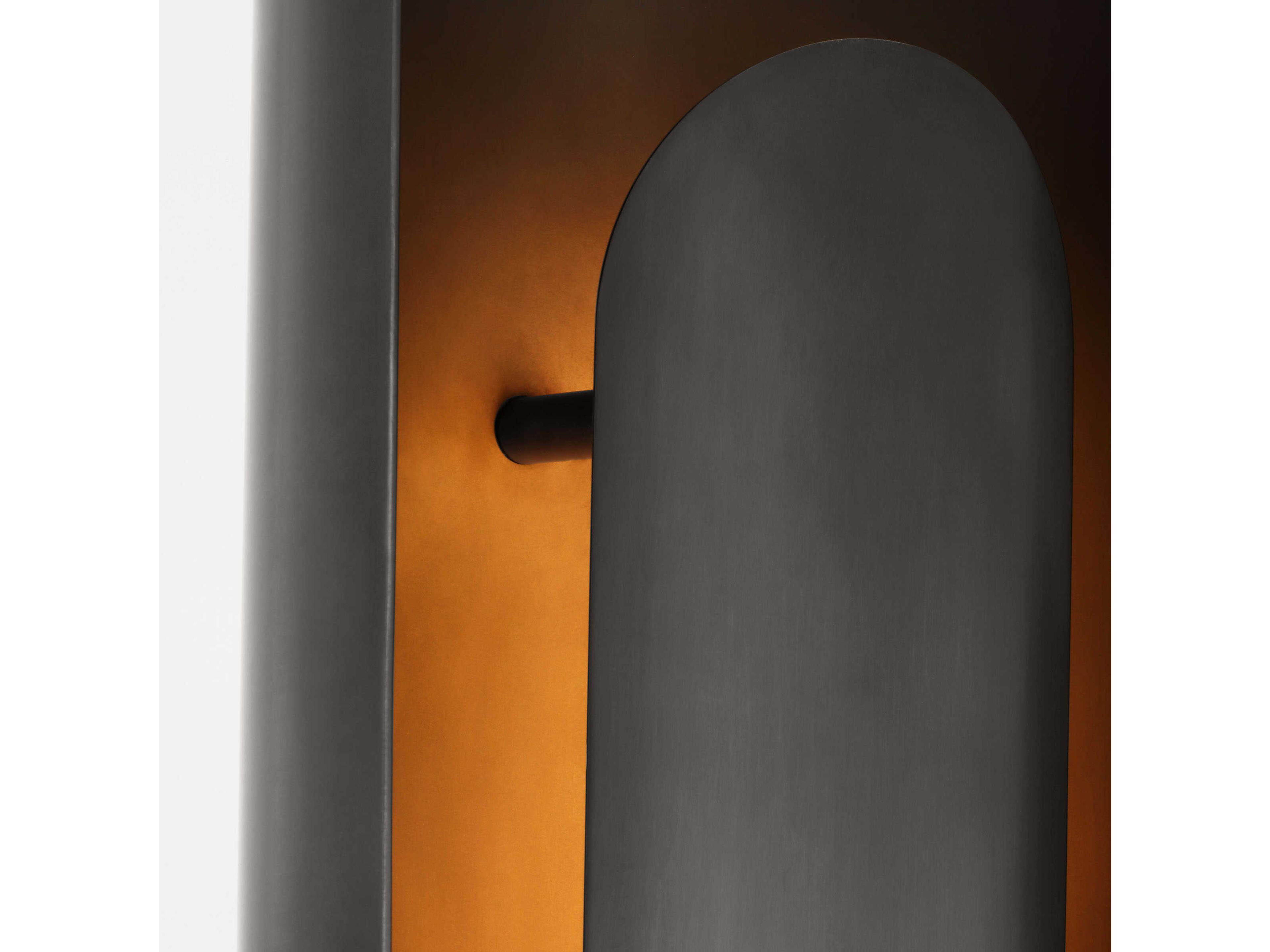 Visual Comfort Modern Shielded Bronze Floor Lamp