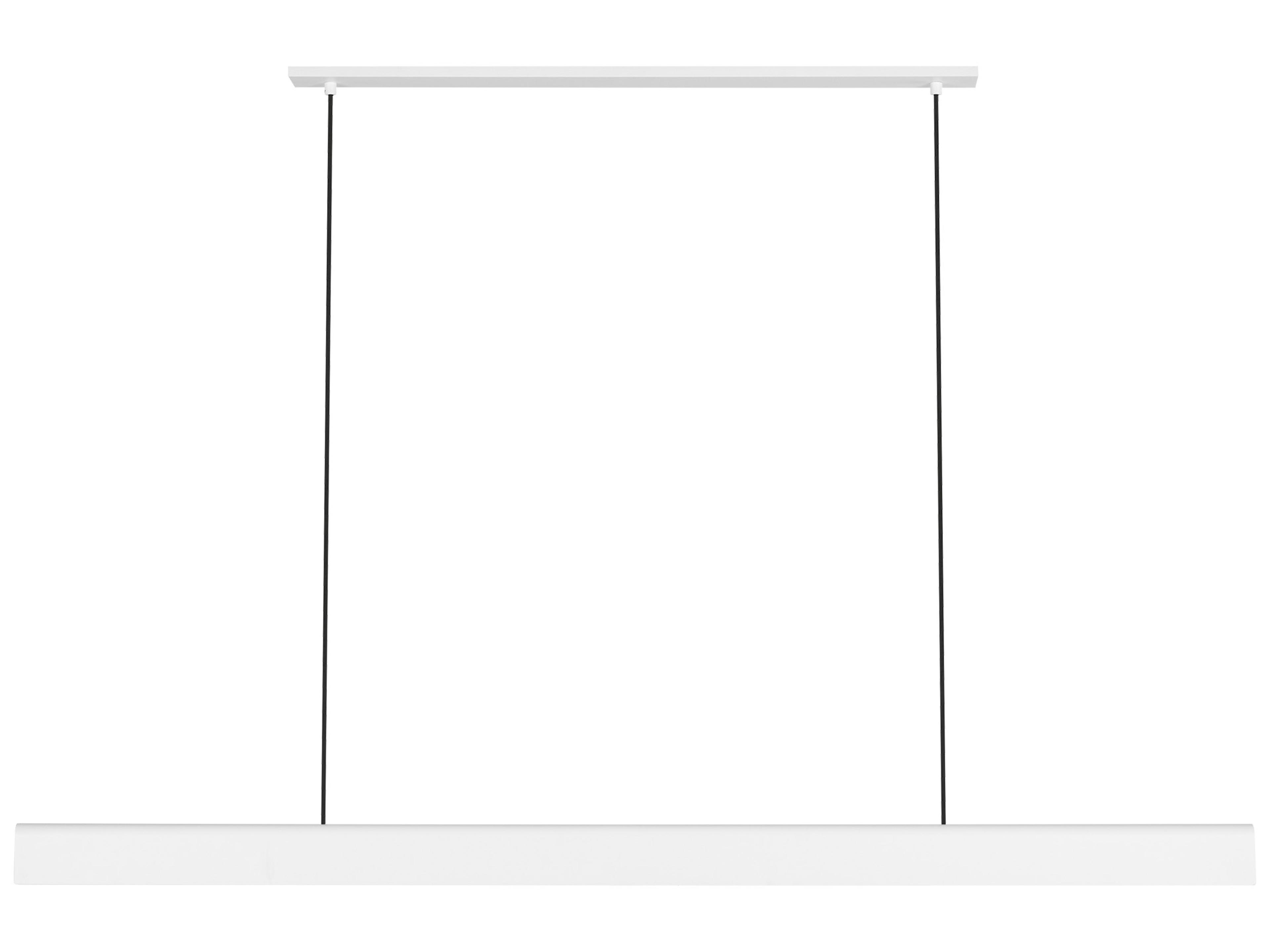 Visual Comfort Modern Cloak 1-Light Matte White Linear Island Pendant