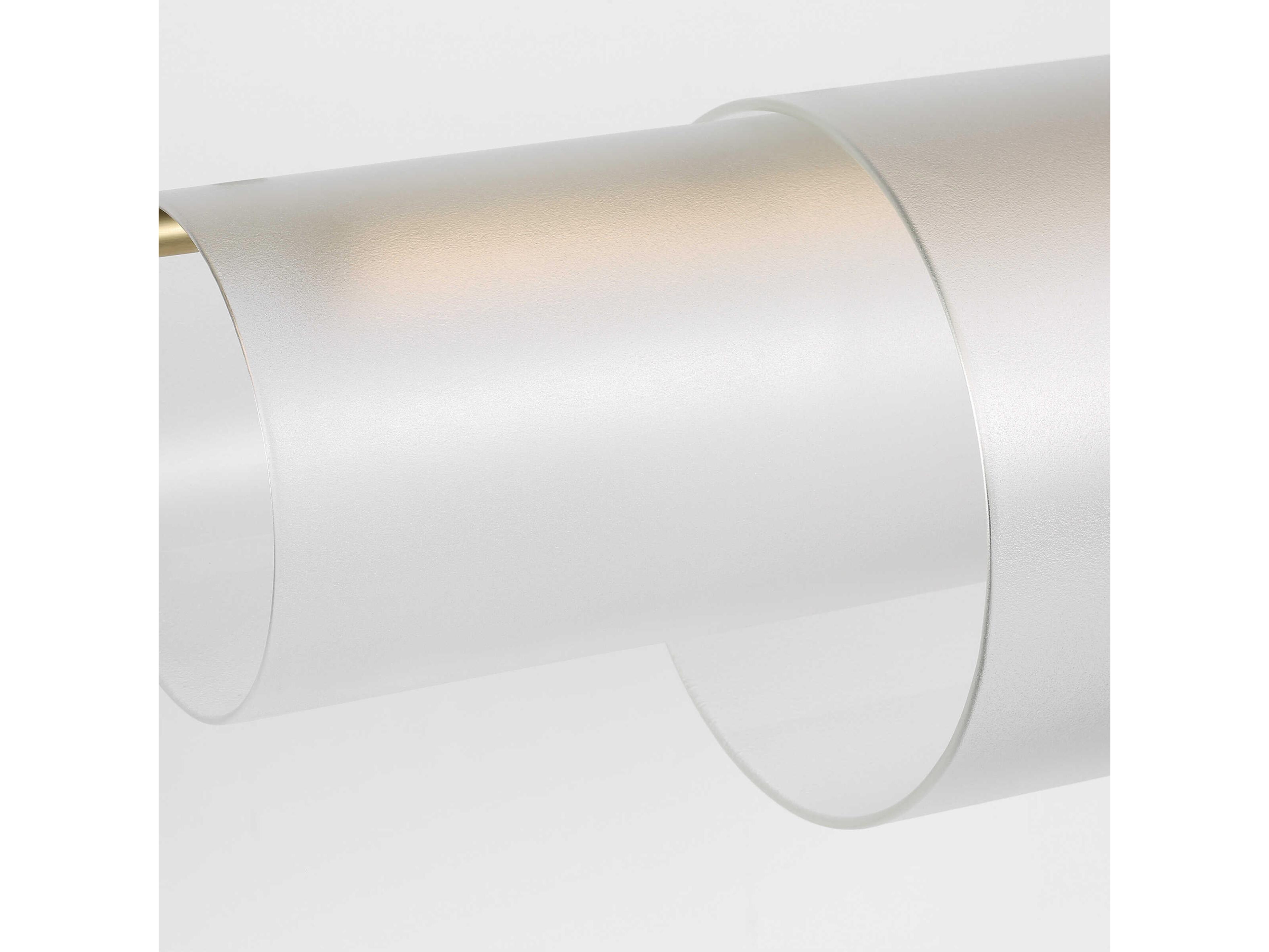 Visual Comfort Modern Trace 1-Light Brass Cylinder Linear Island Pendant