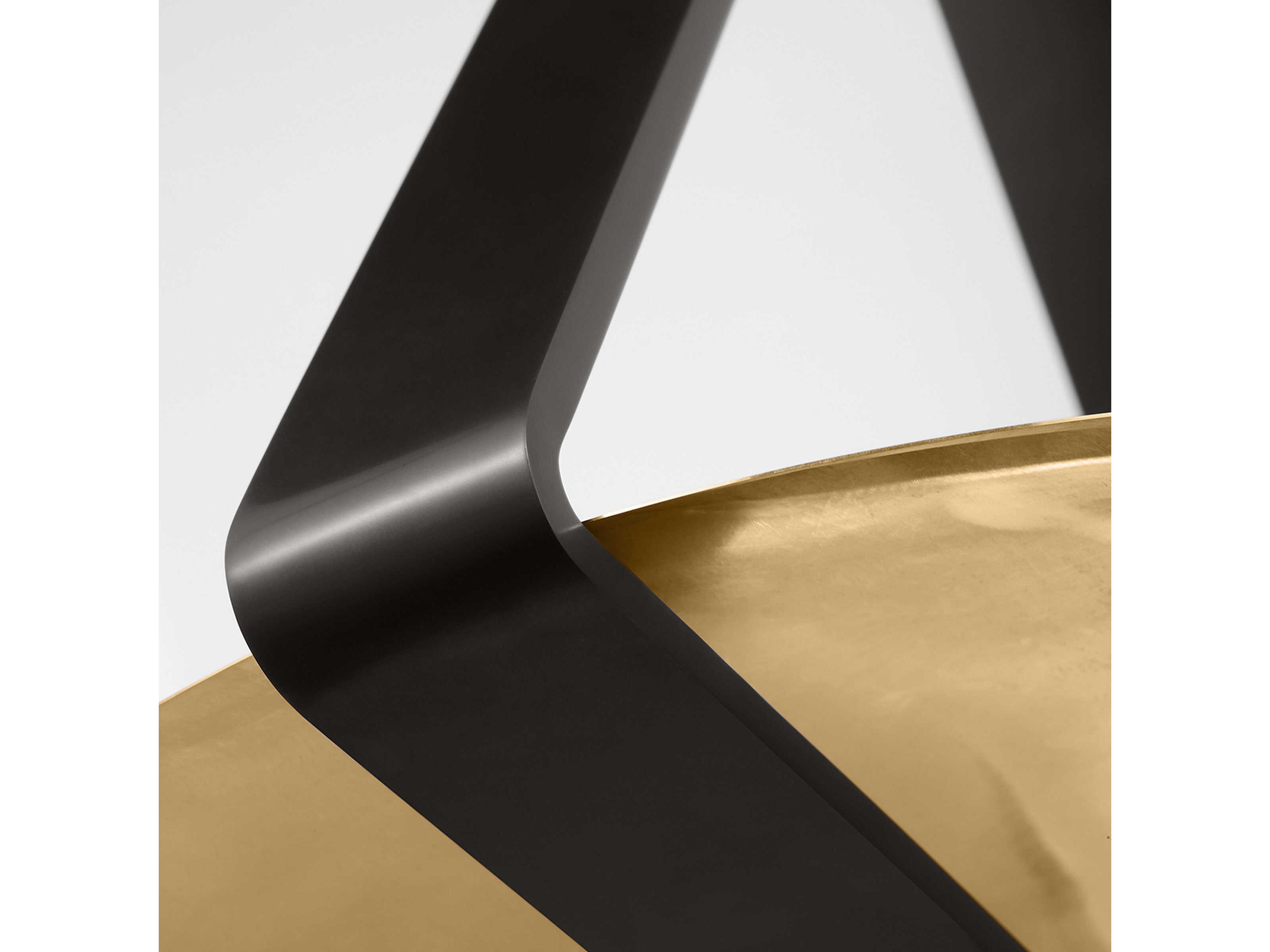 Visual Comfort Modern Cymbal 1-Light Dark Bronze natural Brass Bowl Pendant