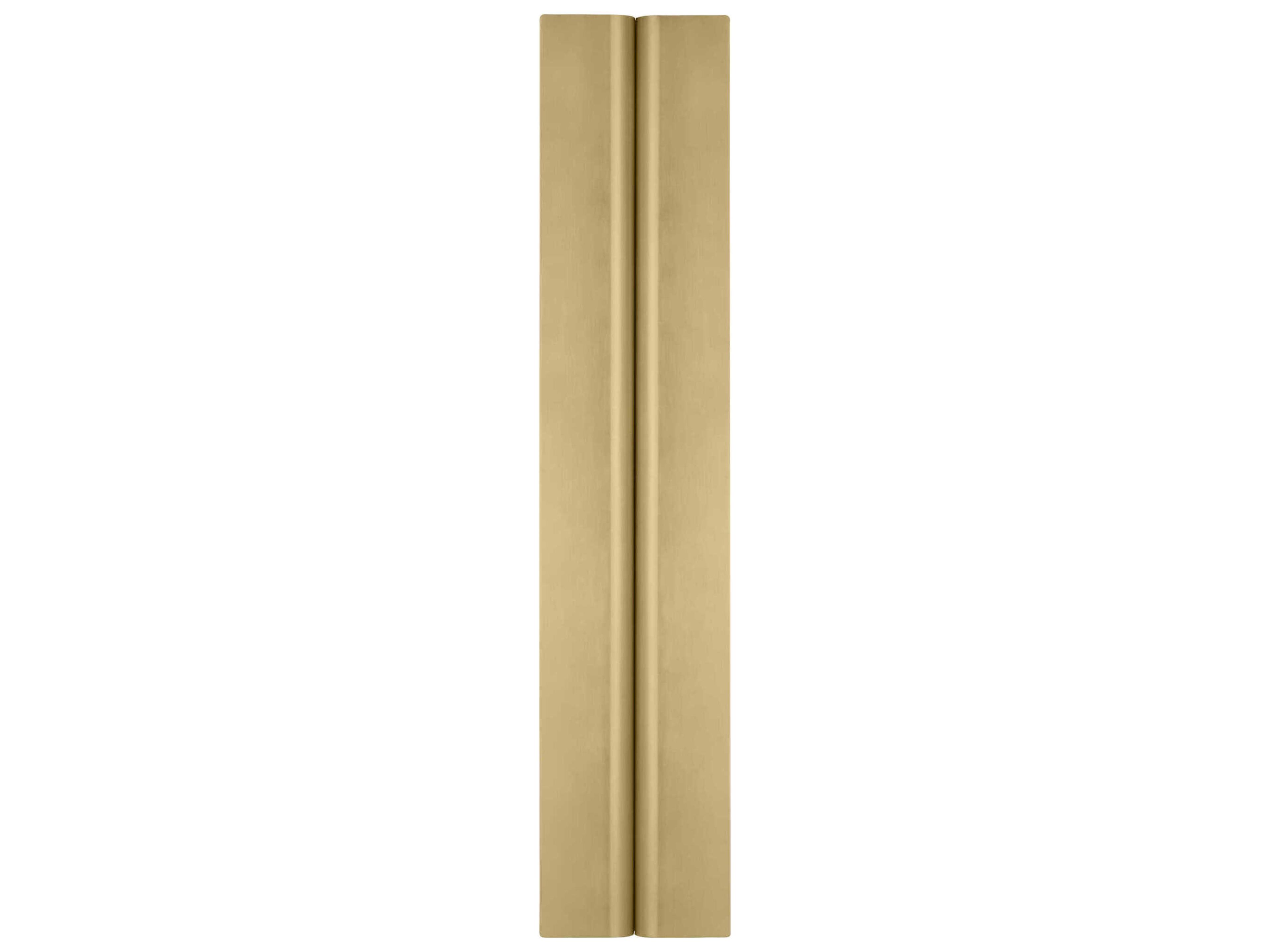 Visual Comfort Modern Cloak 1-Light Brass Vanity Light
