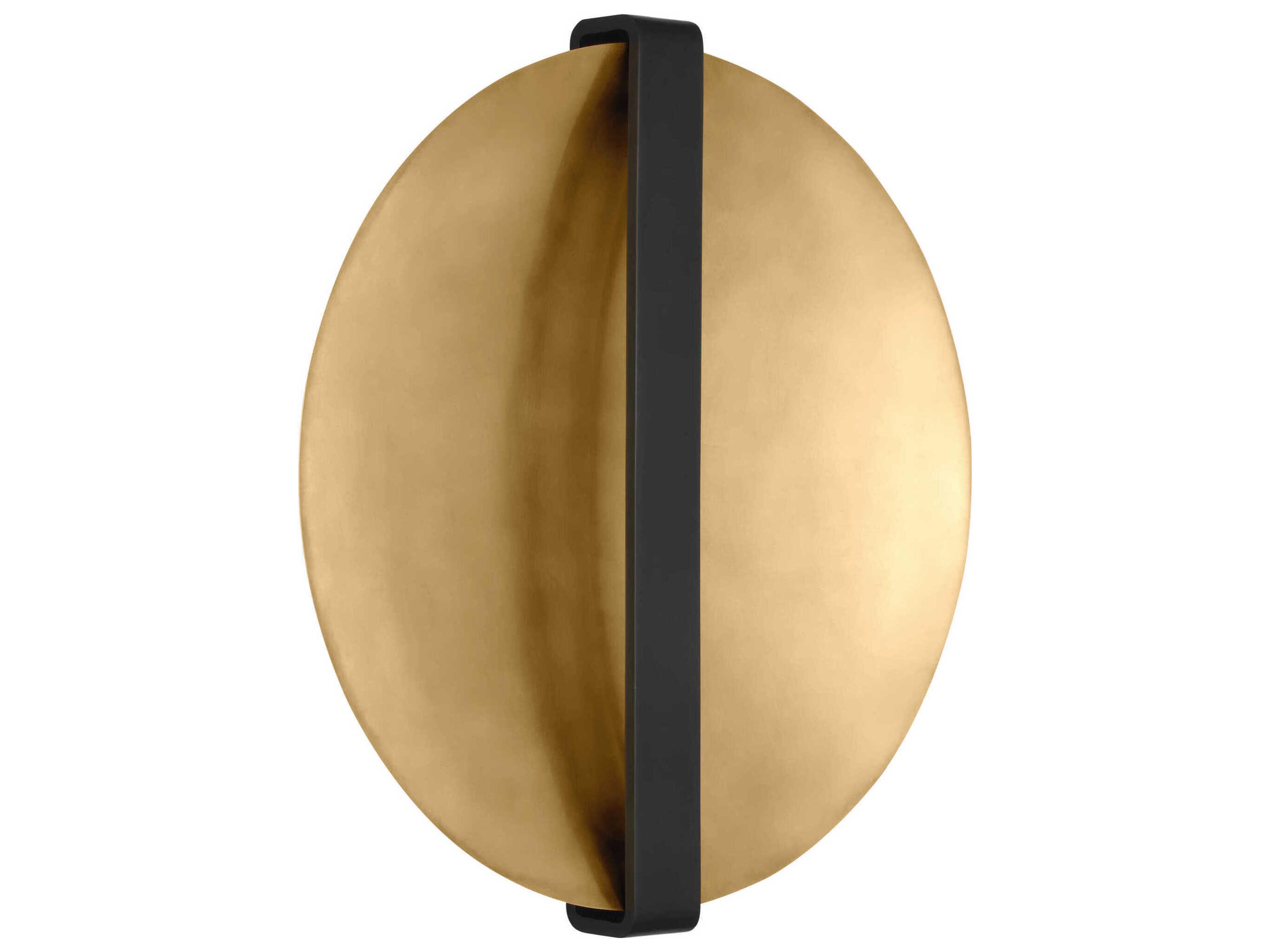 Visual Comfort Modern Cymbal 1-Light Dark Bronze natural Brass Wall Sconce