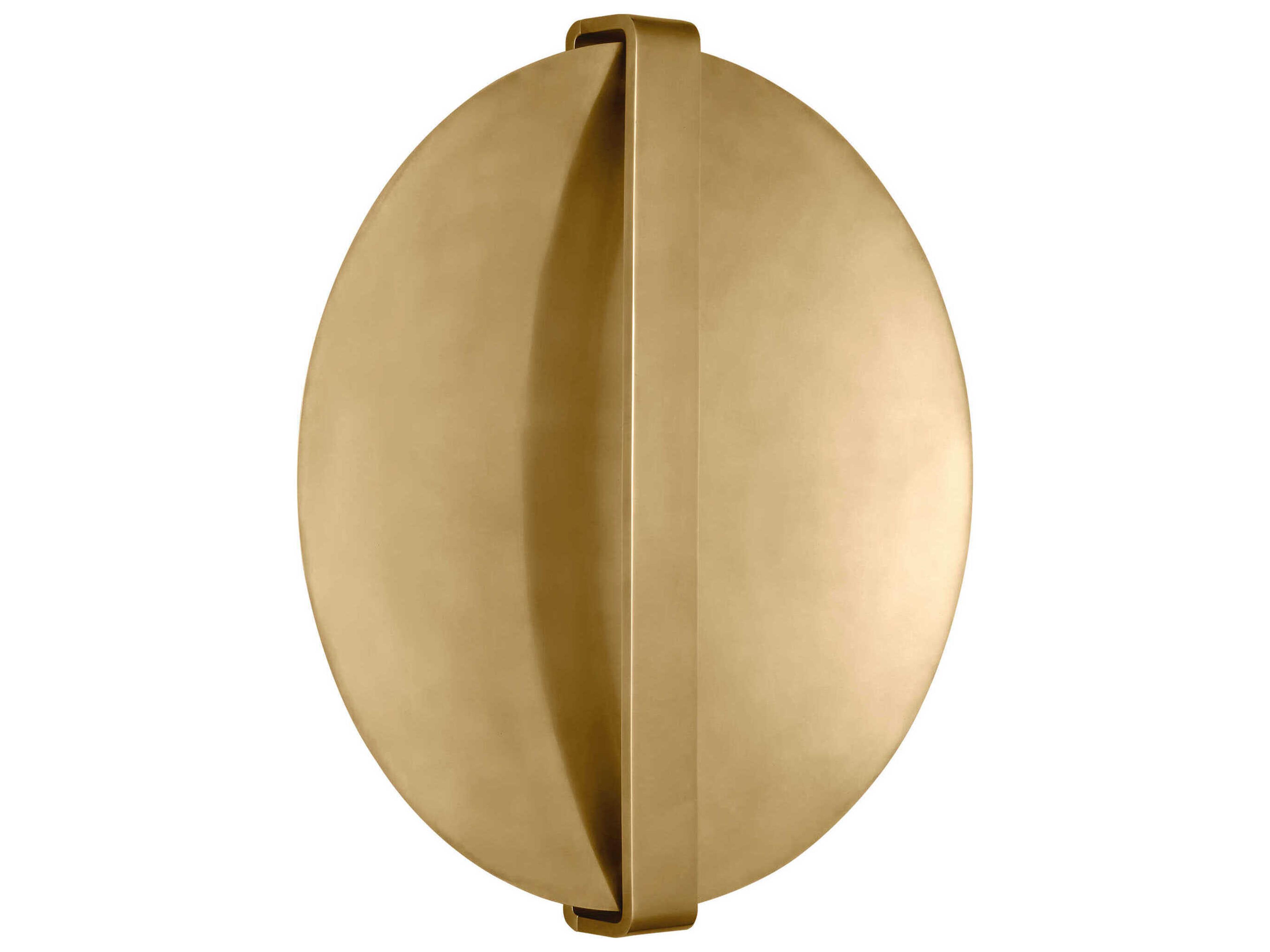 Visual Comfort Modern Cymbal 1-Light Natural Brass Wall Sconce