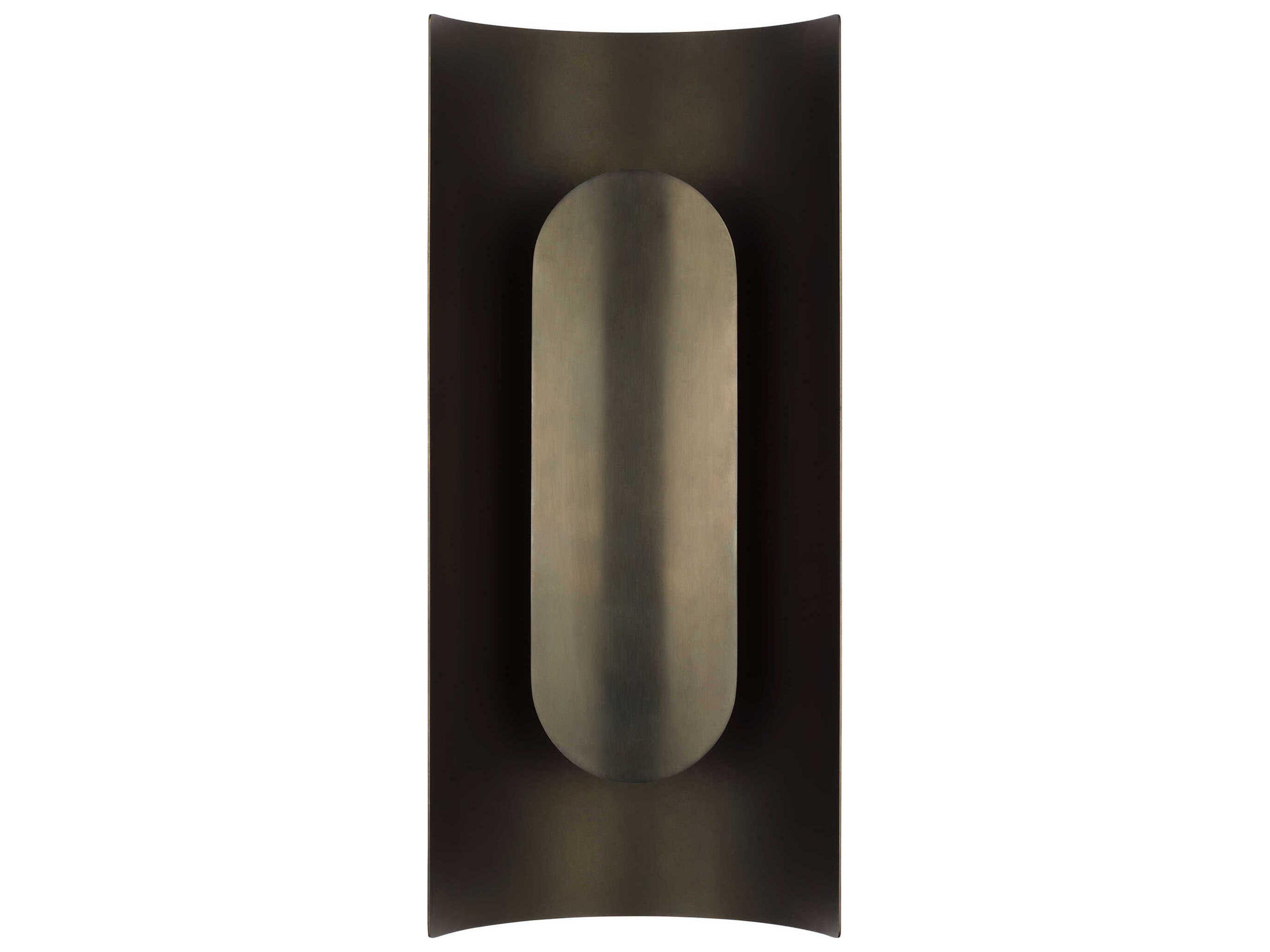 Visual Comfort Modern Shielded 1-Light Bronze Wall Sconce