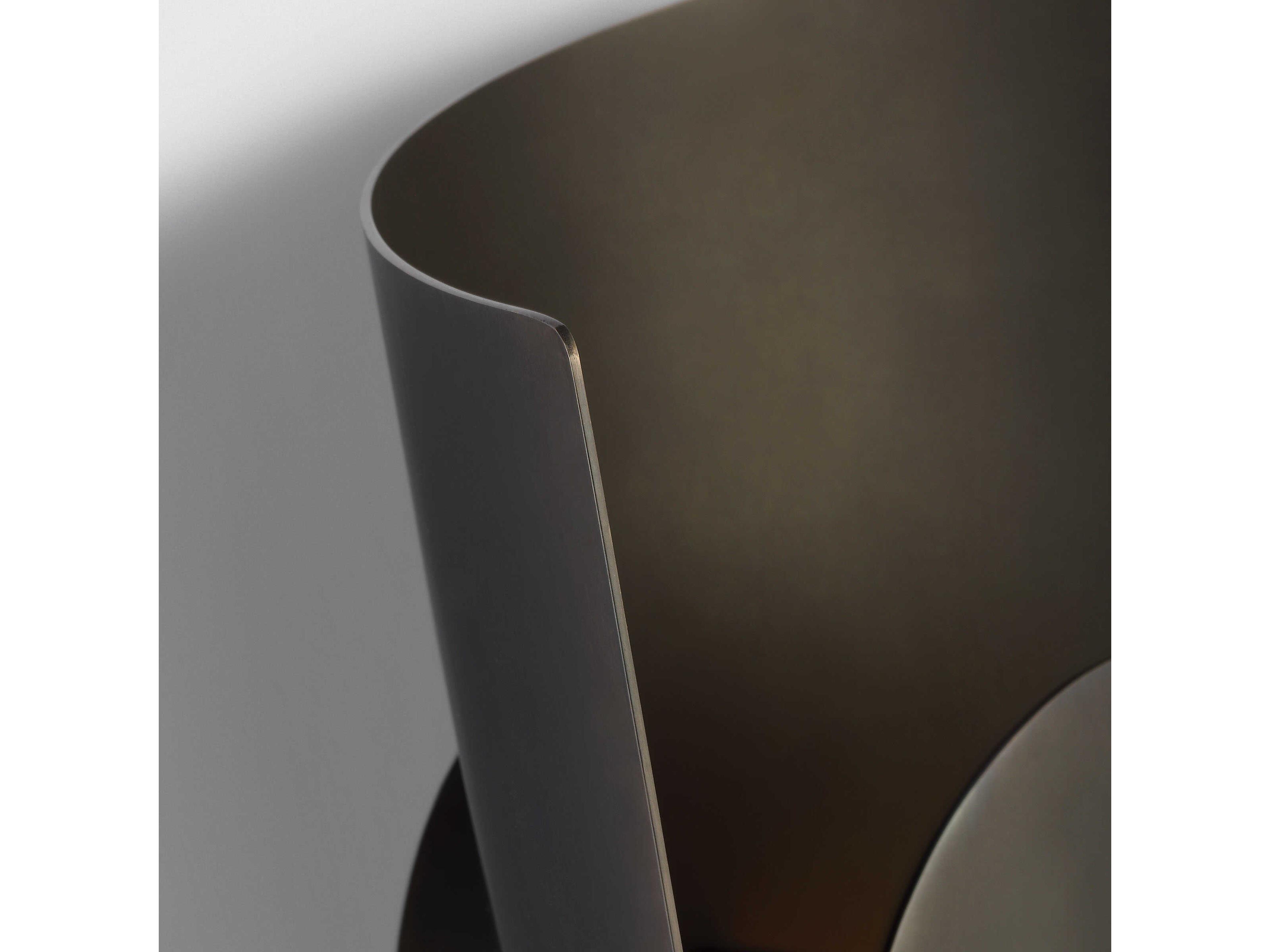 Visual Comfort Modern Shielded 1-Light Bronze Wall Sconce