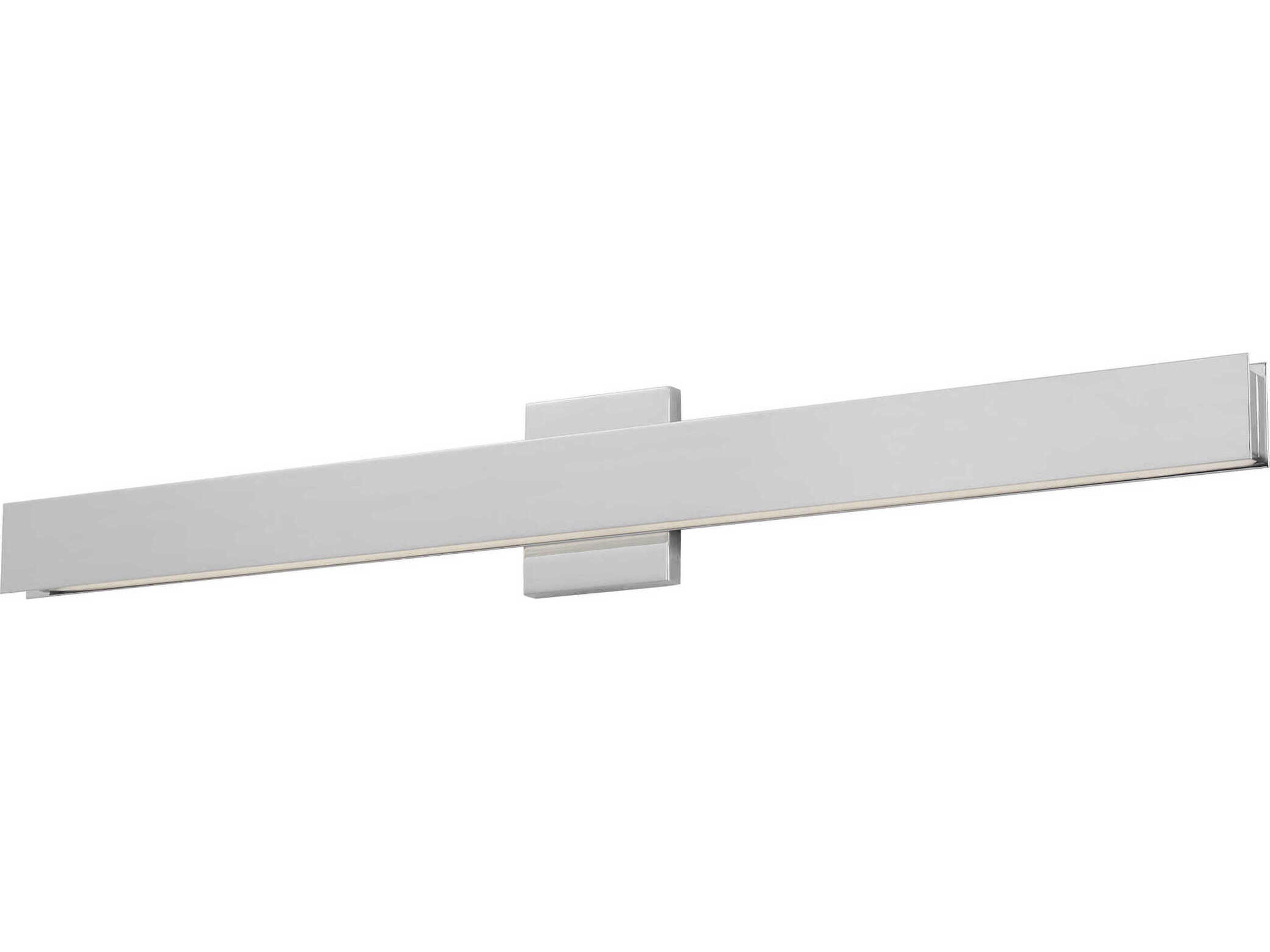 Visual Comfort Modern Bau 1-Light Polished Nickel Vanity Light