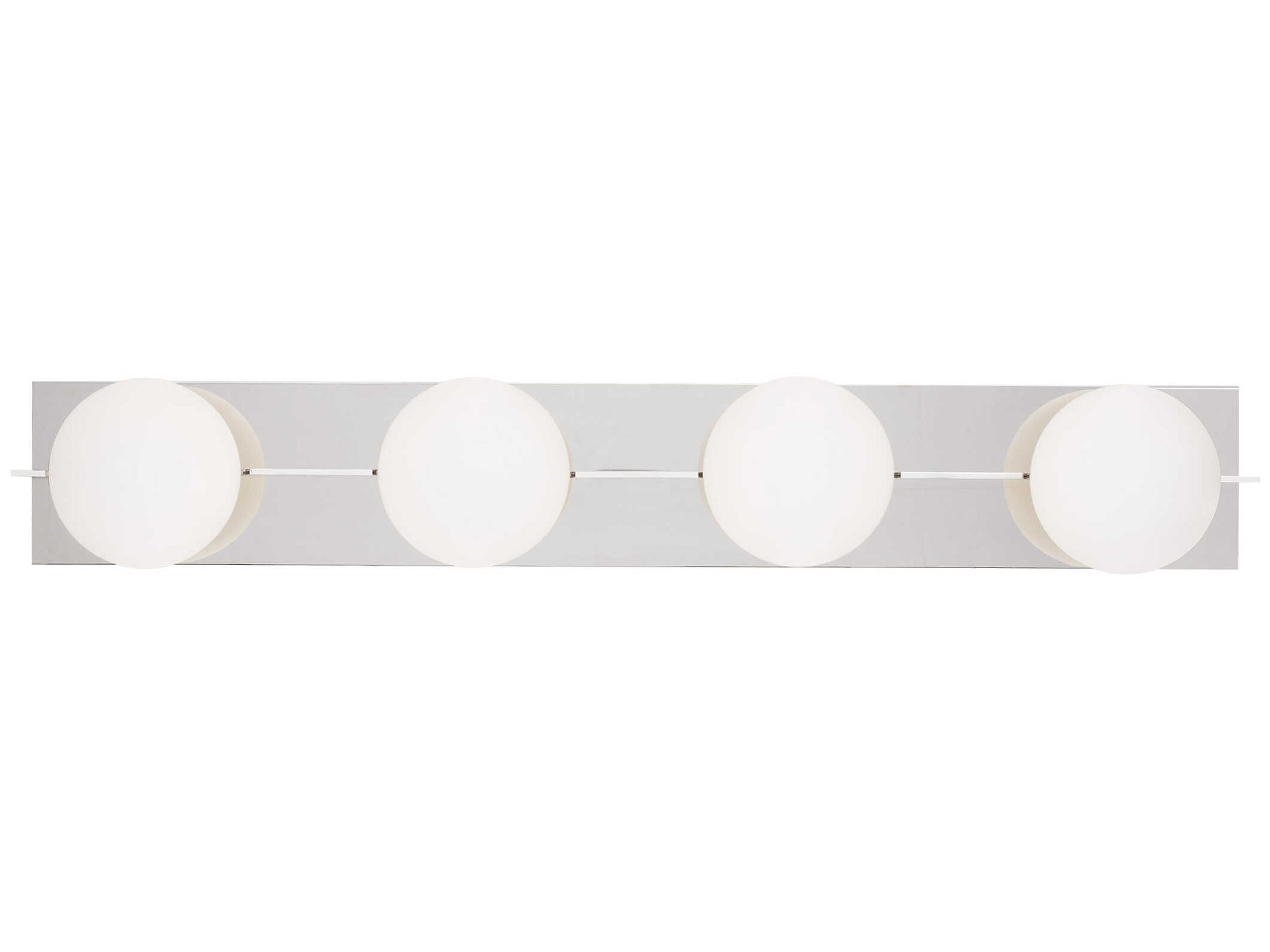 Visual Comfort Modern Orbel 4-Light Polished Nickel Vanity Light