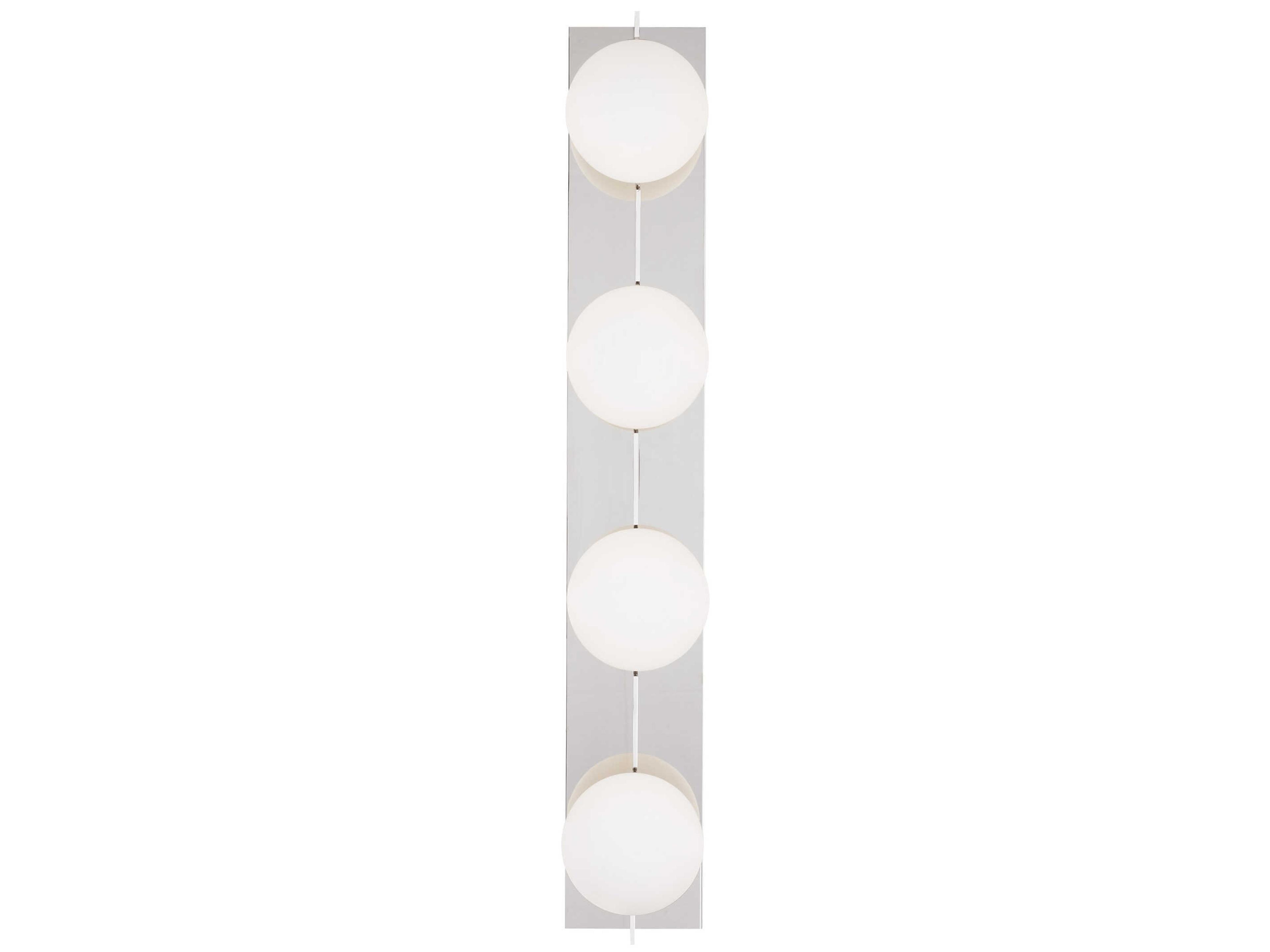 Visual Comfort Modern Orbel 4-Light Polished Nickel Vanity Light