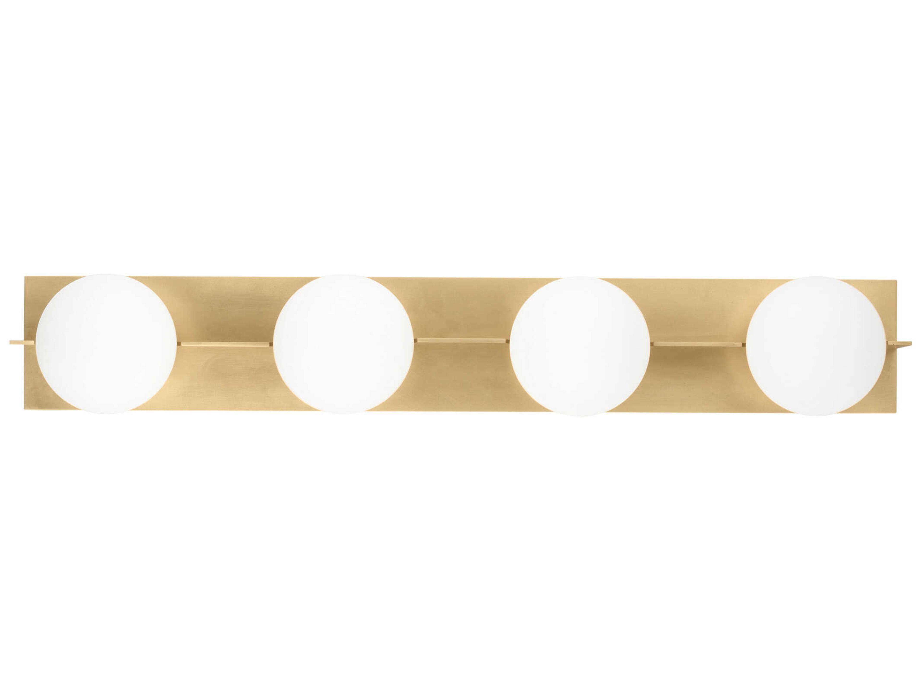 Visual Comfort Modern Orbel 4-Light Natural Brass Vanity Light