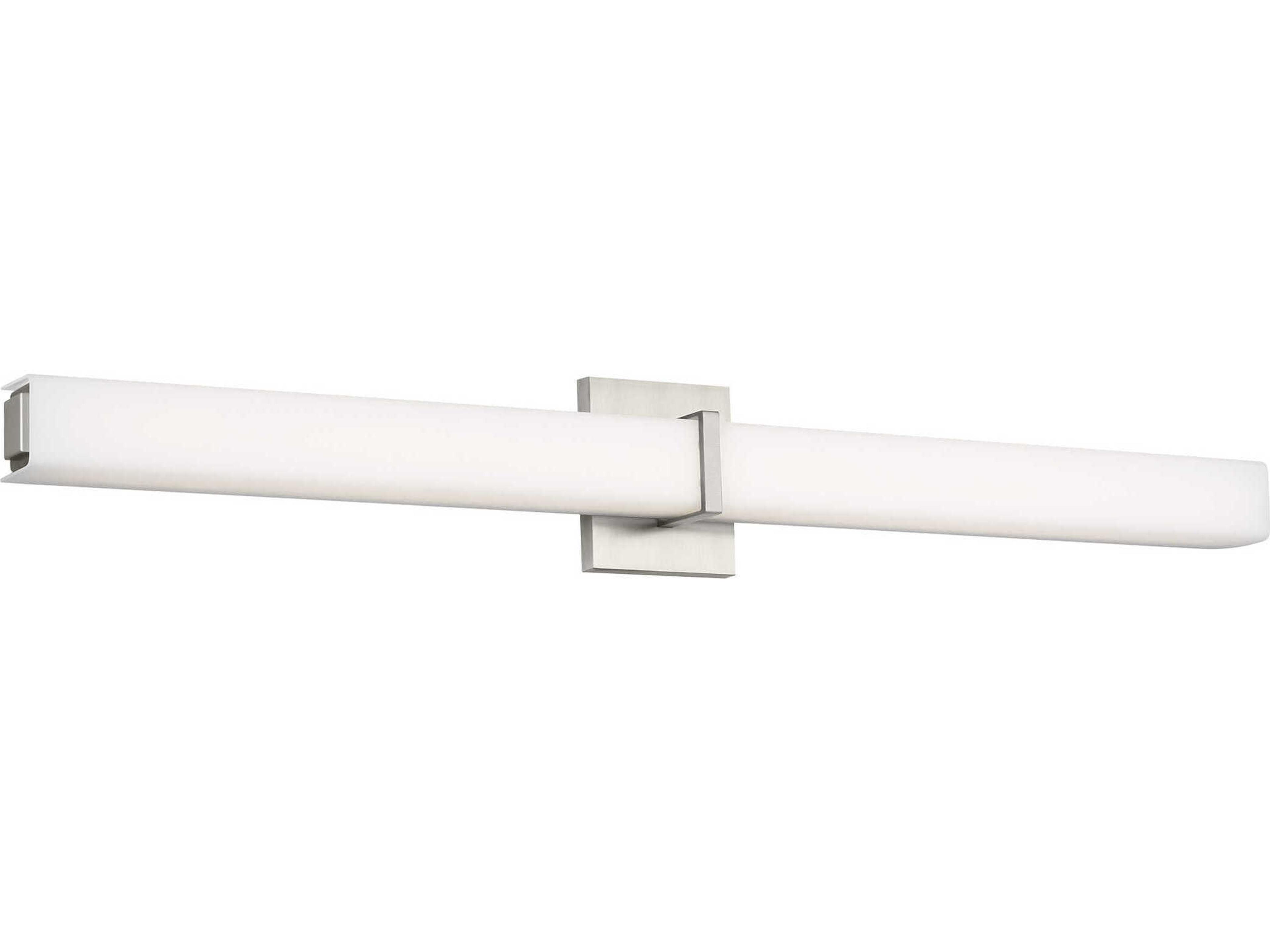 Milan LED Bath Vanity Light in Satin Nickel