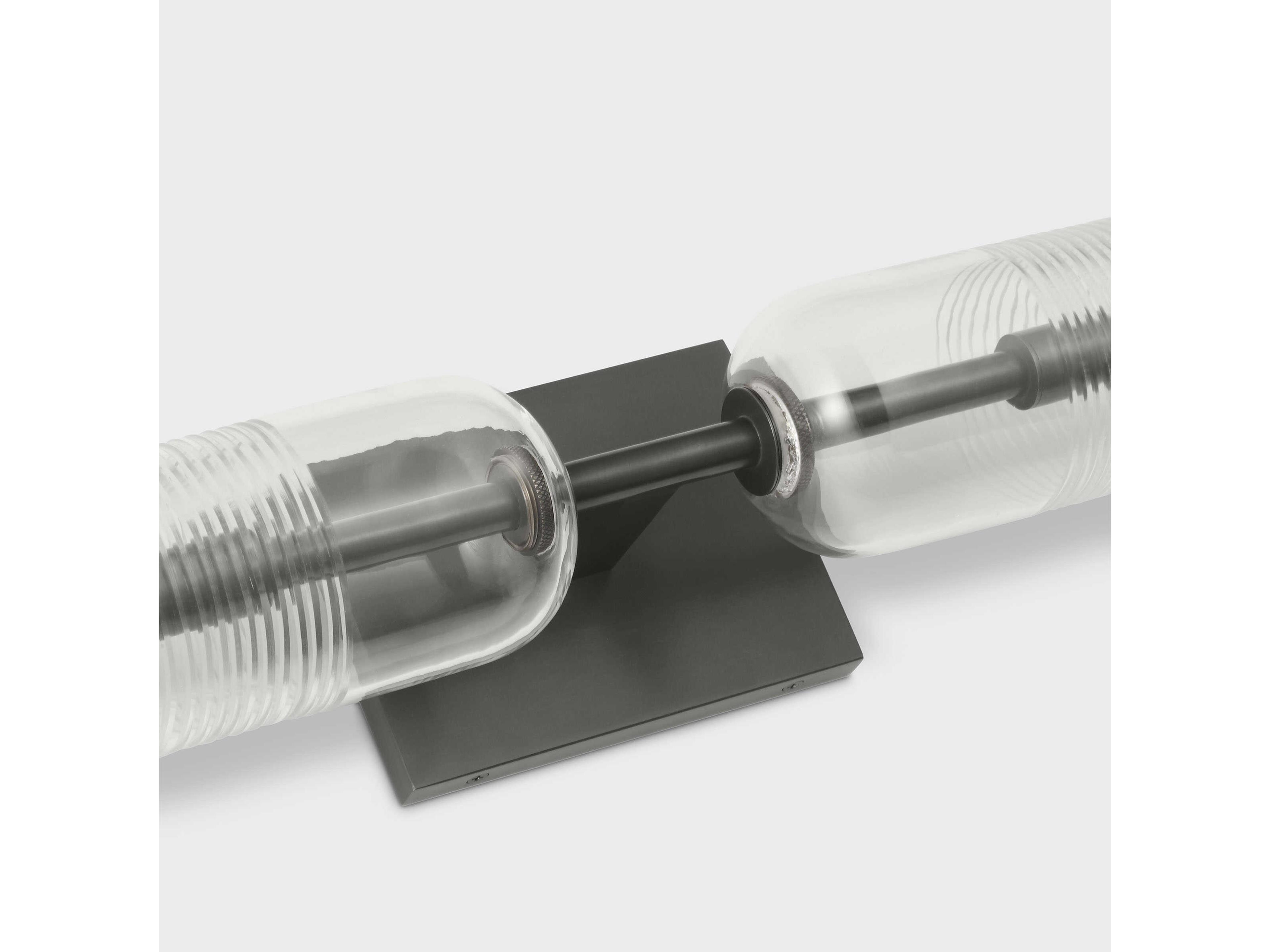 Visual Comfort Modern Leano 2-Light Bronze Vanity Light