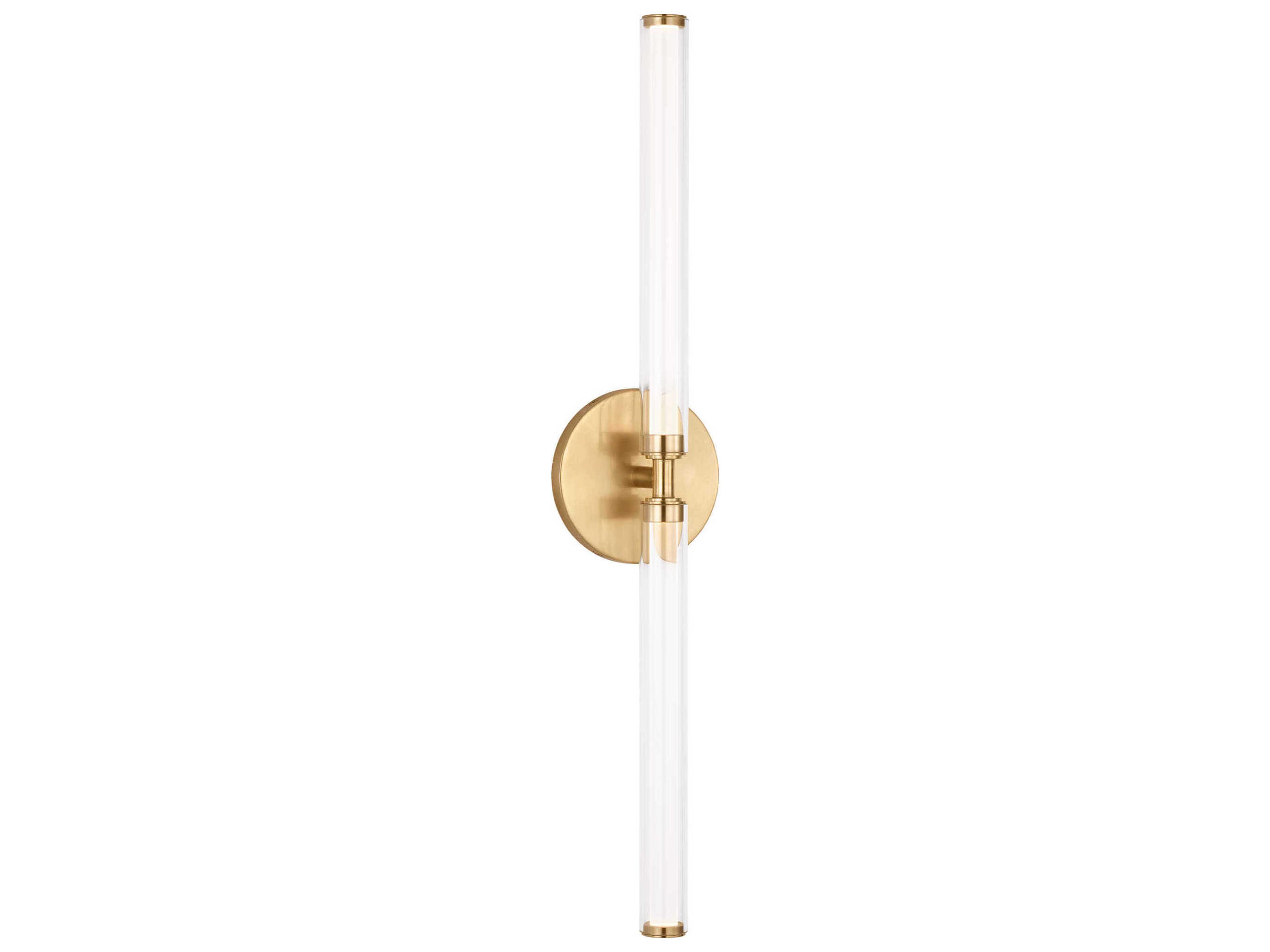 Poza 2-Light Brass Vanity Light