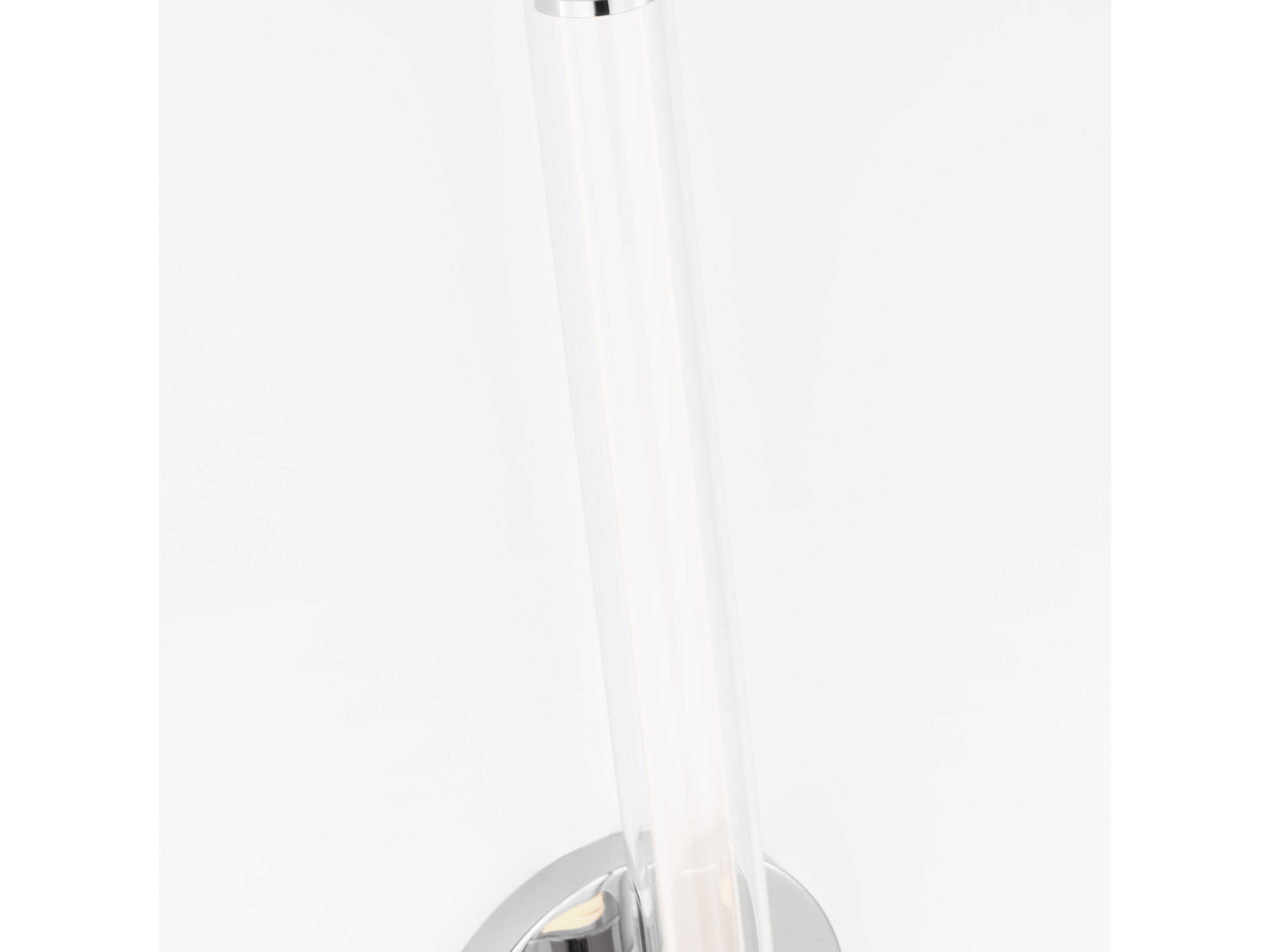 Visual Comfort Modern Poza 2-Light Polished Nickel Vanity Light