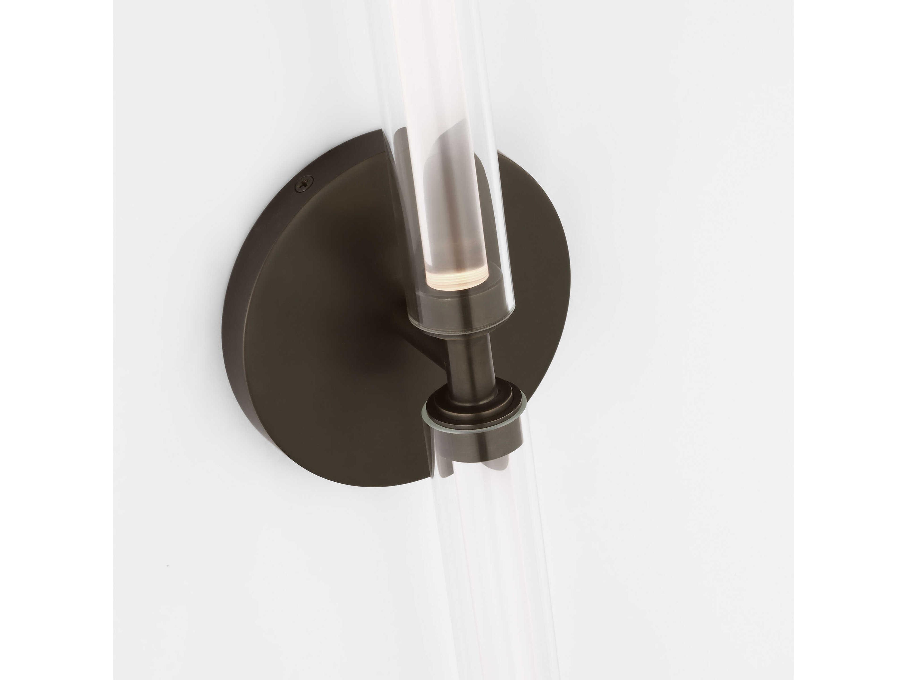 Visual Comfort Modern Poza 2-Light Bronze Vanity Light