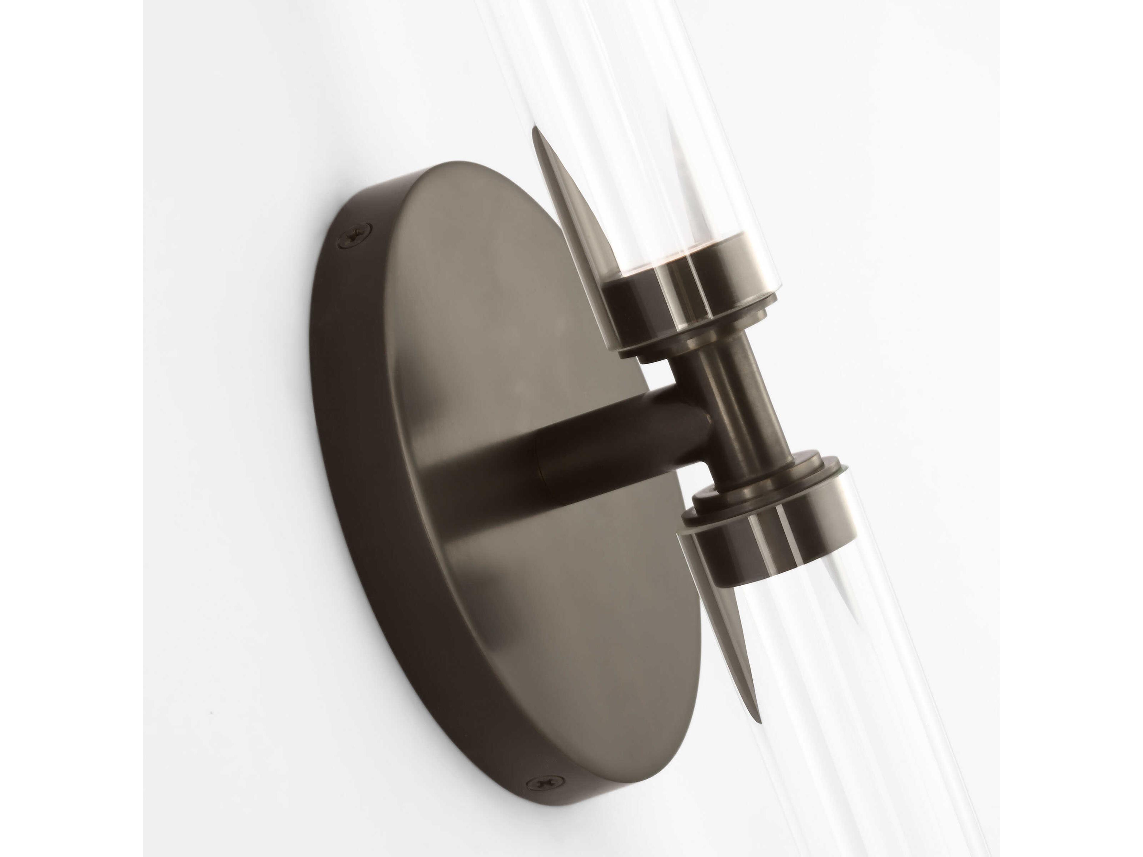 Visual Comfort Modern Poza 2-Light Bronze Vanity Light