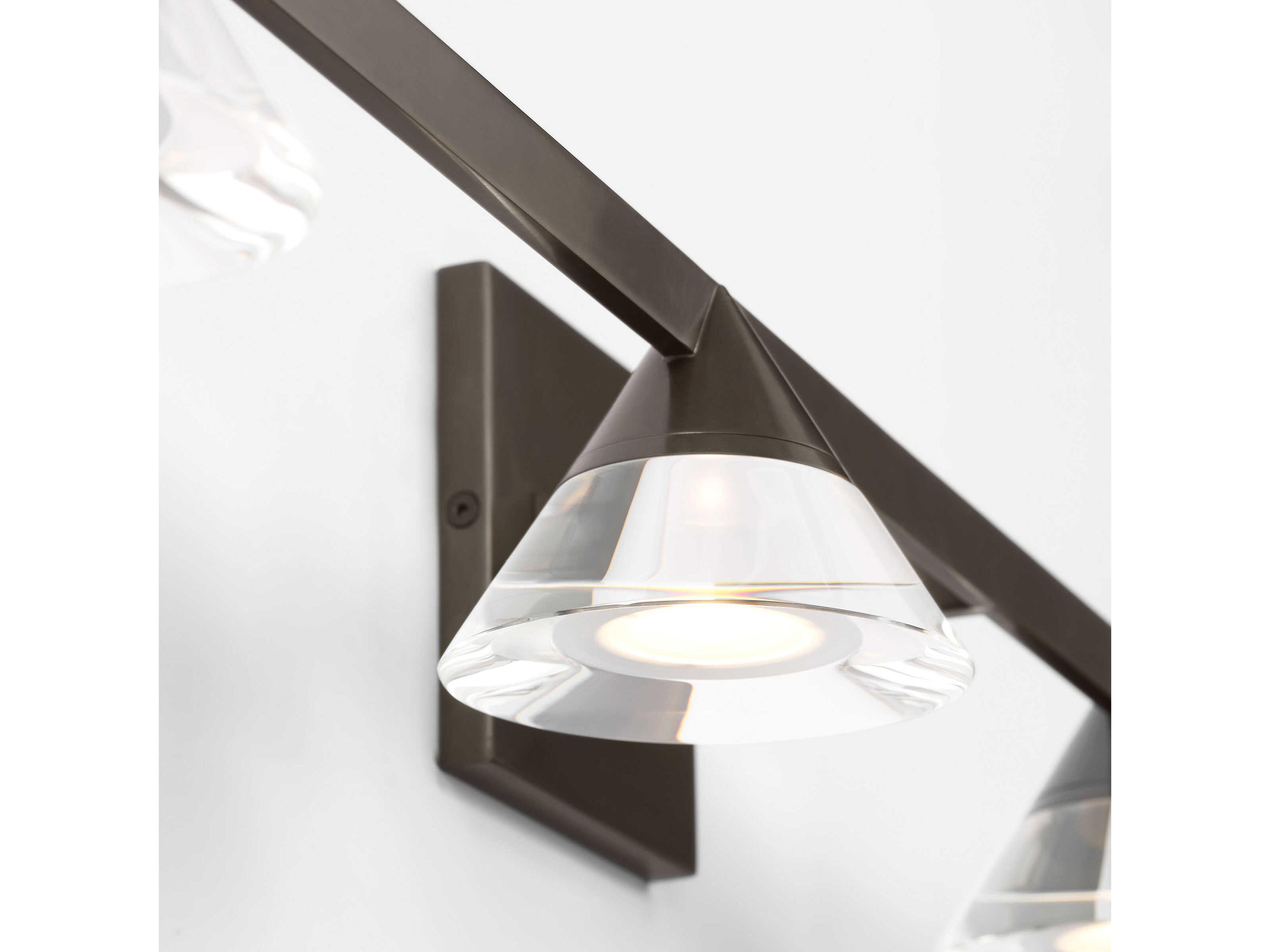 Visual Comfort Modern Midrand 4-Light Bronze Vanity Light