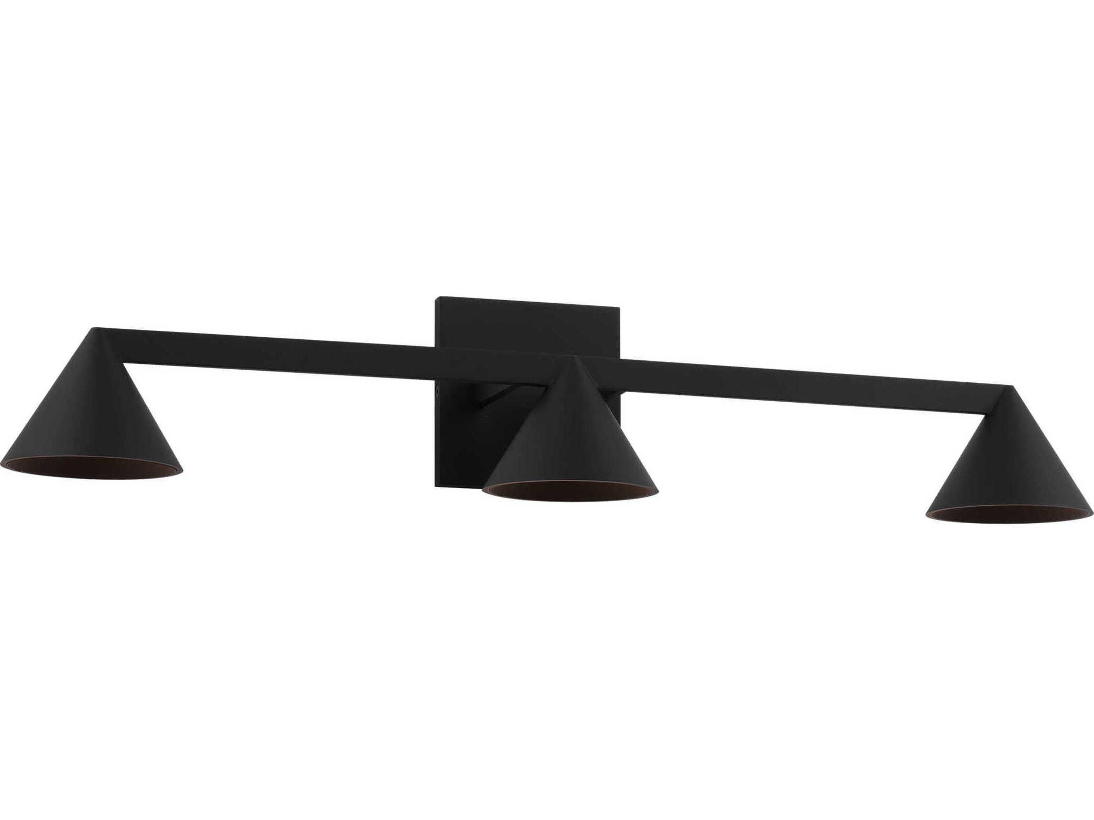 Midrand 3-Light Nightshade Black Vanity Light