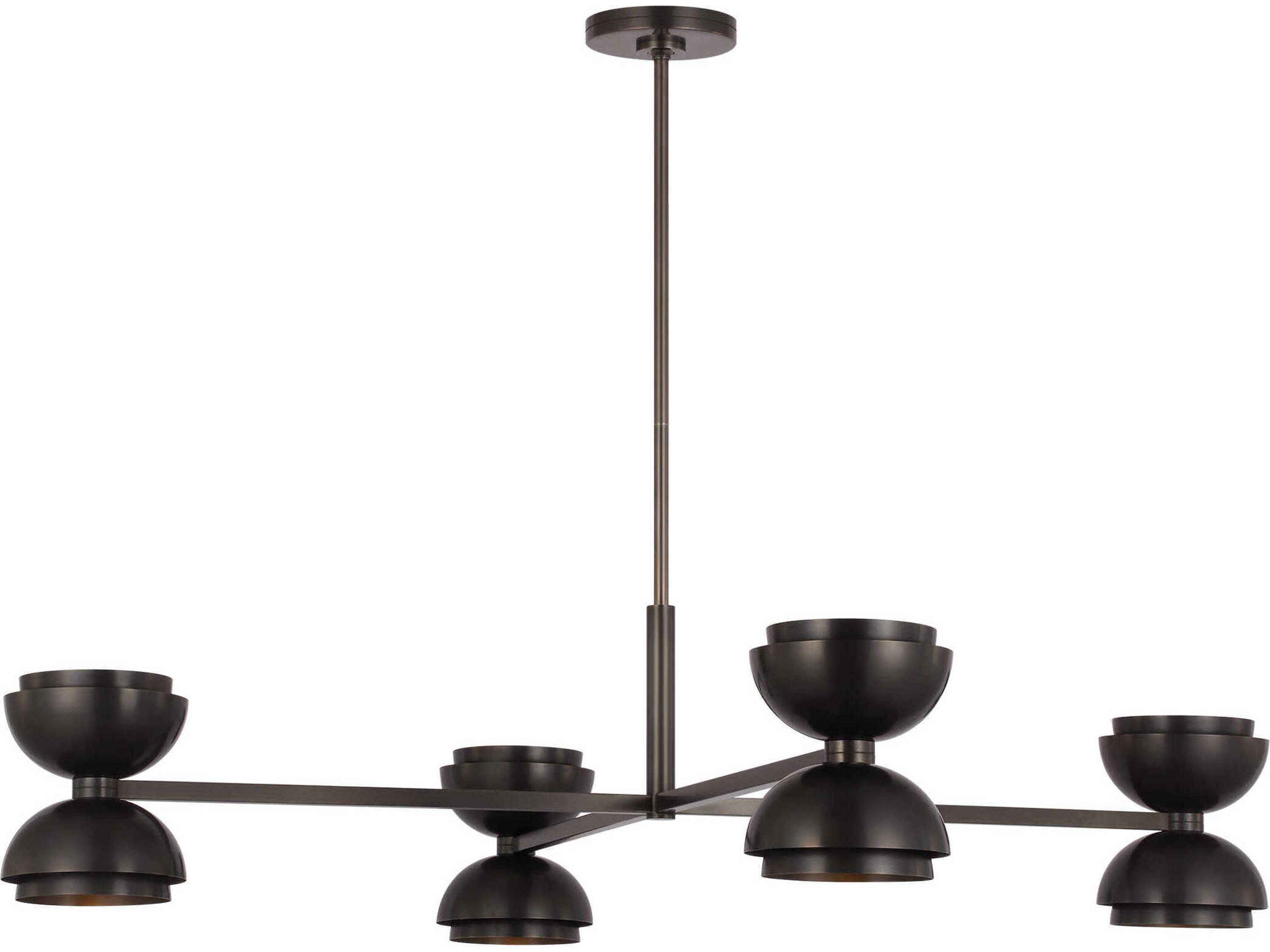 4-Light Shanti LED Chandelier in Dark Bronze
