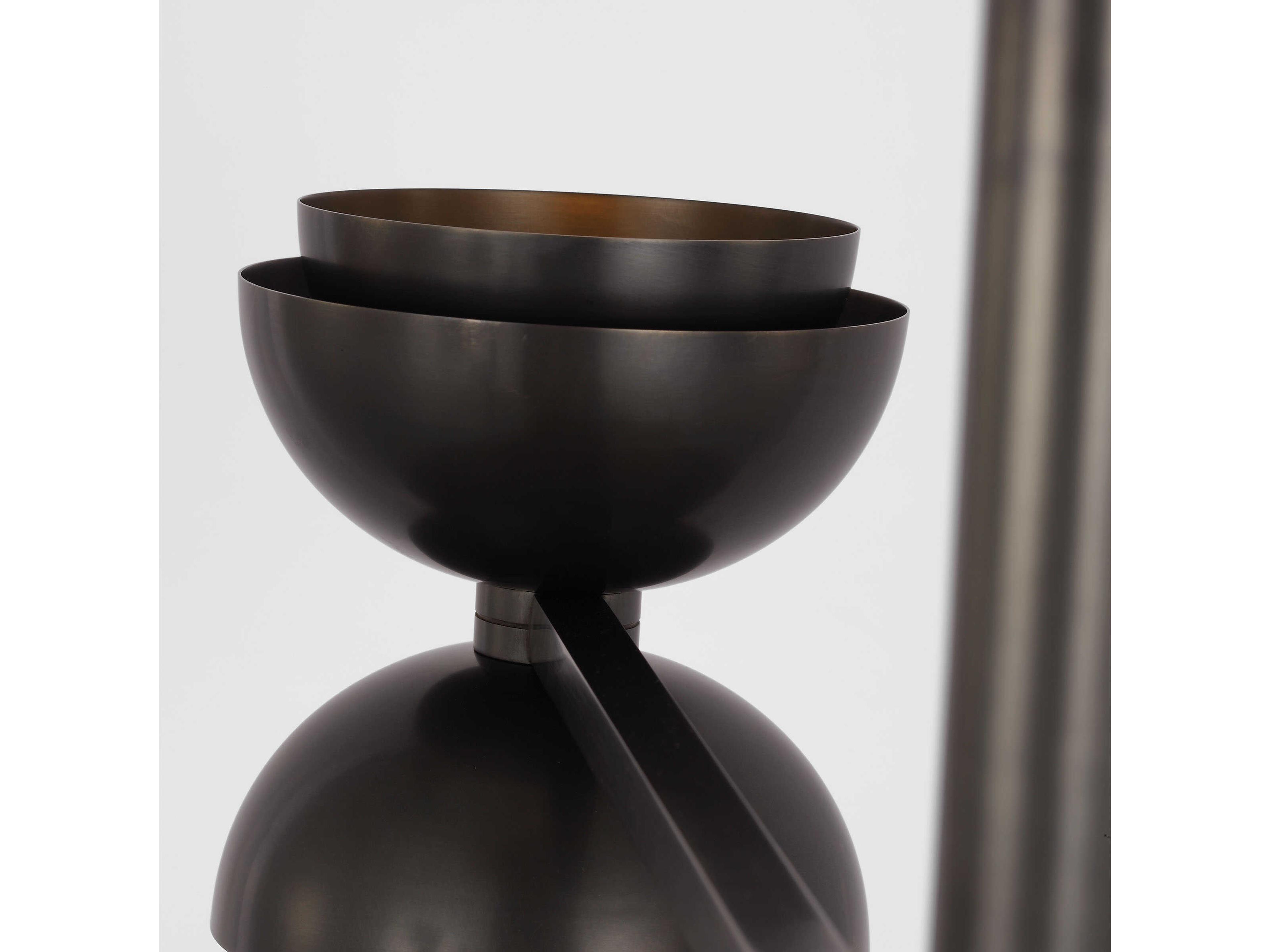 Visual Comfort Modern Shanti 4-Light Dark Bronze Dome Chandelier