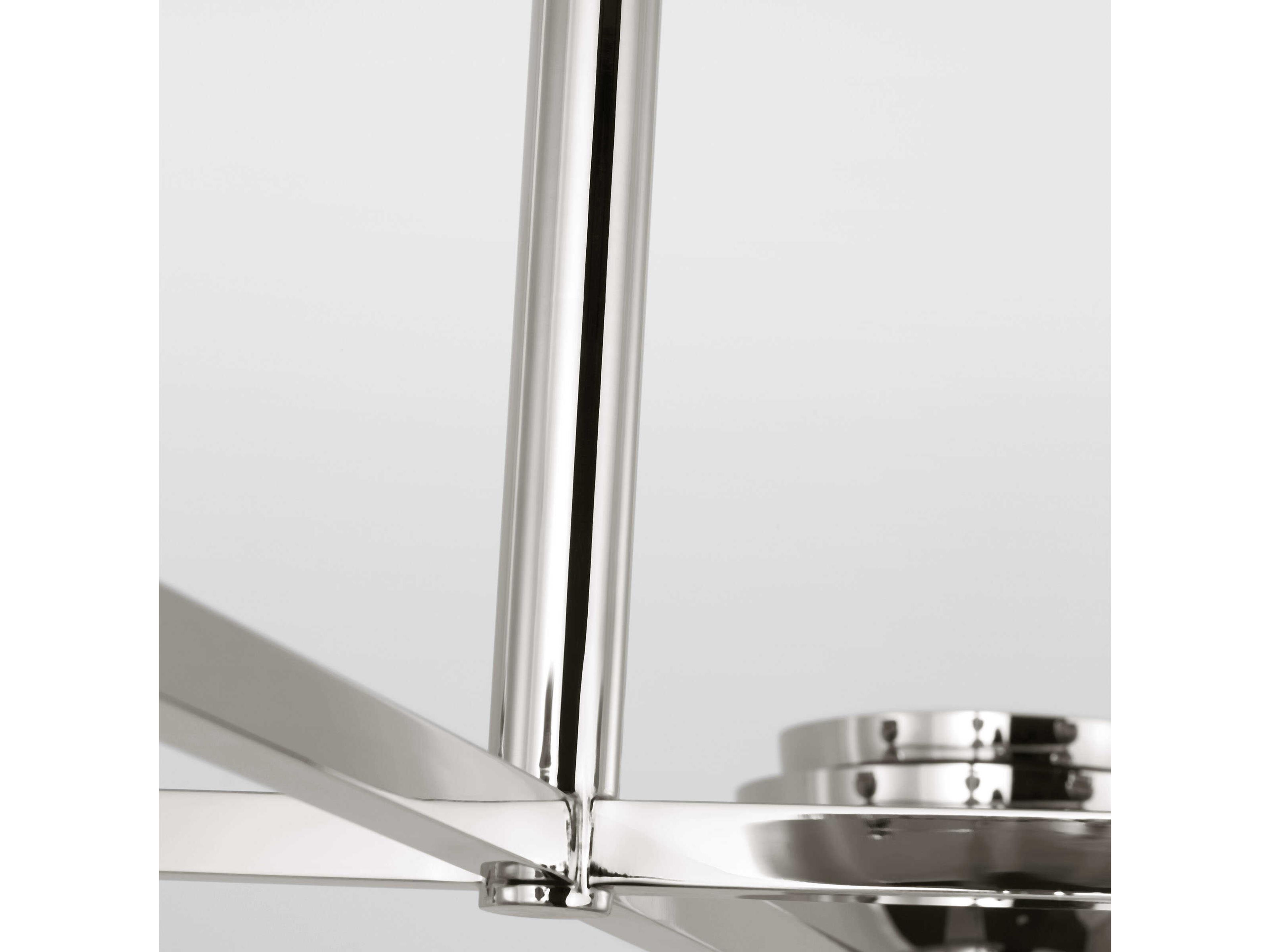 Visual Comfort Modern Shanti 4-Light Polished Nickel Dome Chandelier