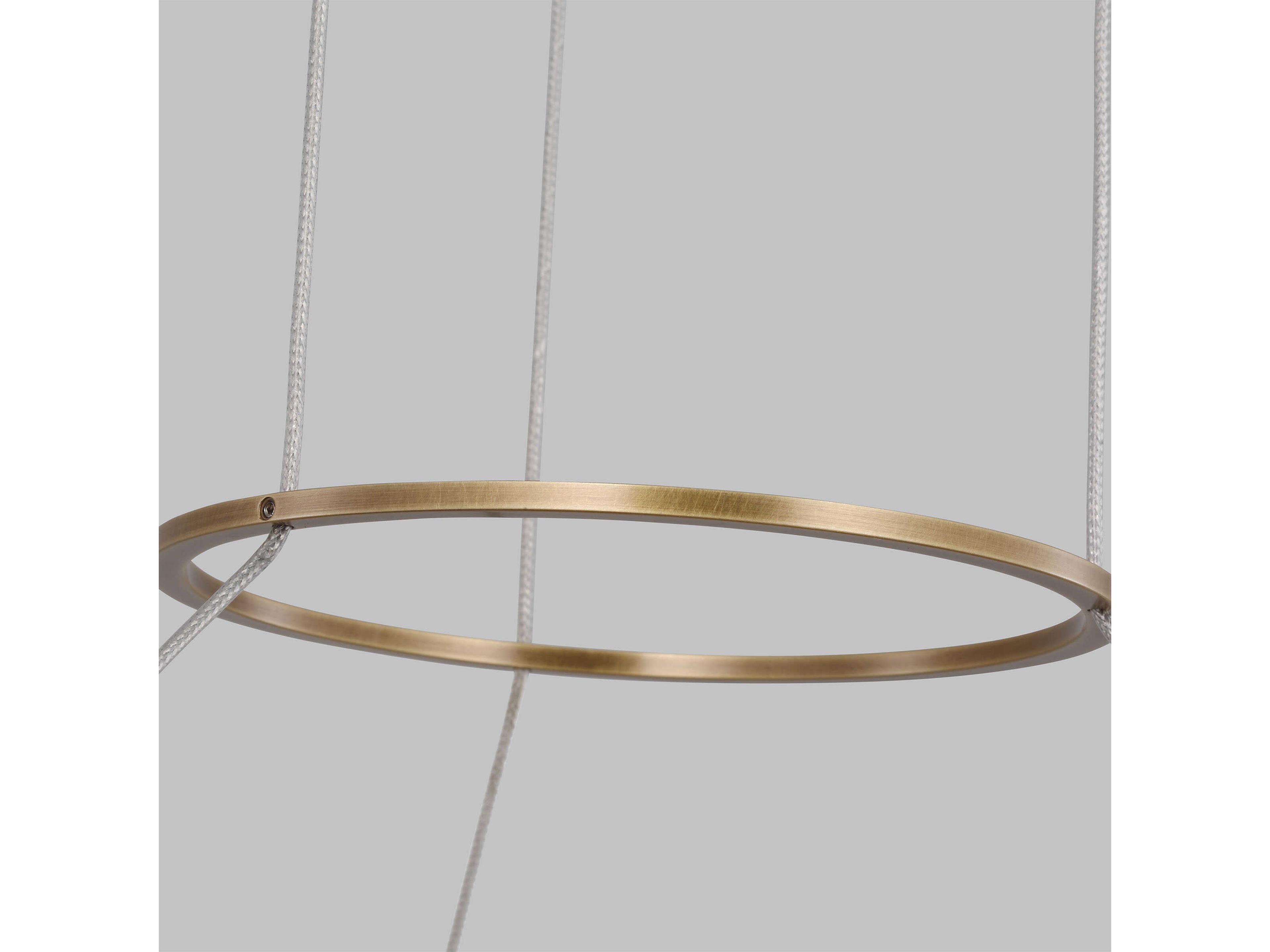 Visual Comfort Modern Fiama 1-Light Plated Brass Round Pendant