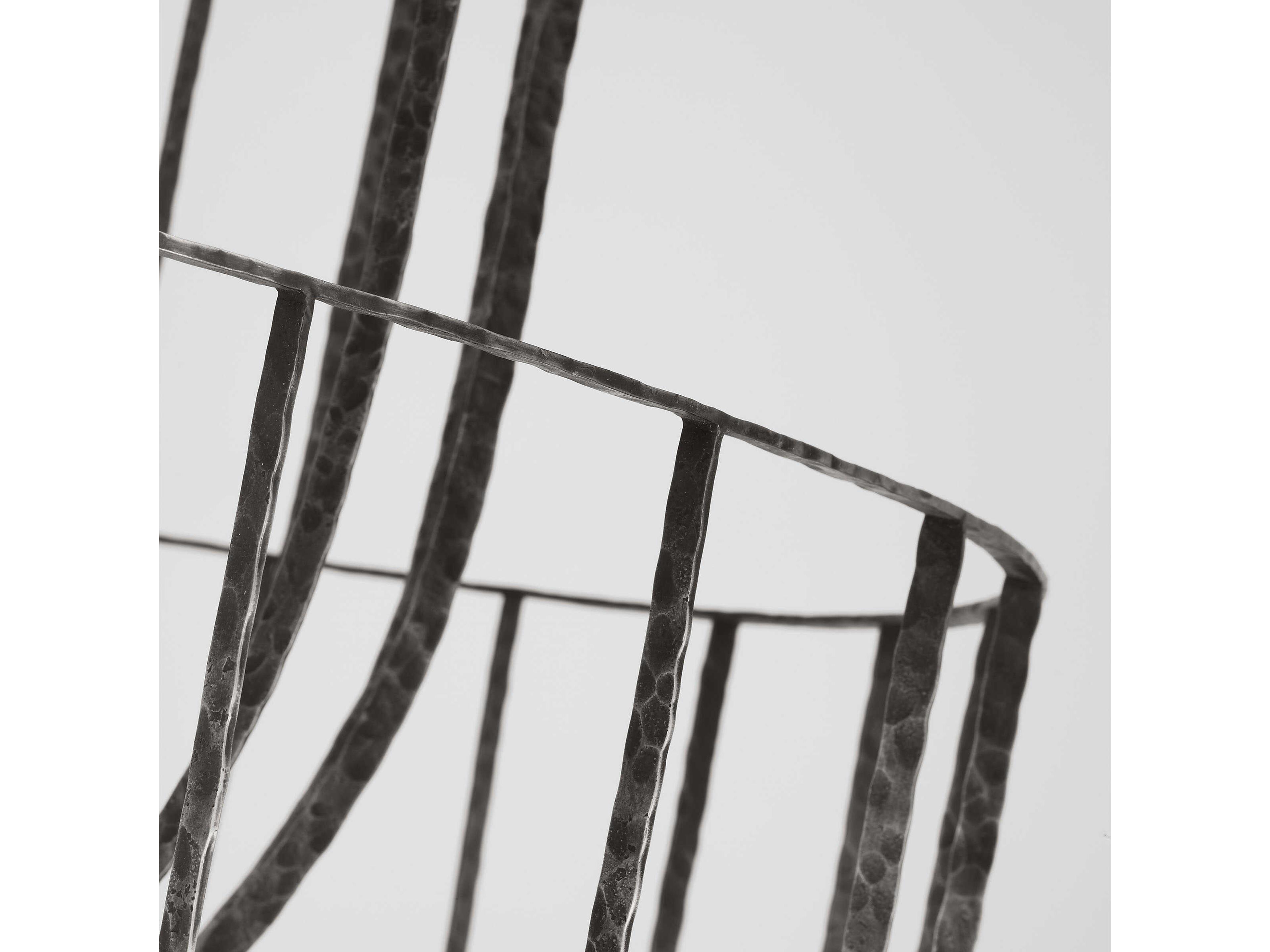 Visual Comfort Modern Sanchi 4-Light Aged Iron Gray Tiered Chandelier