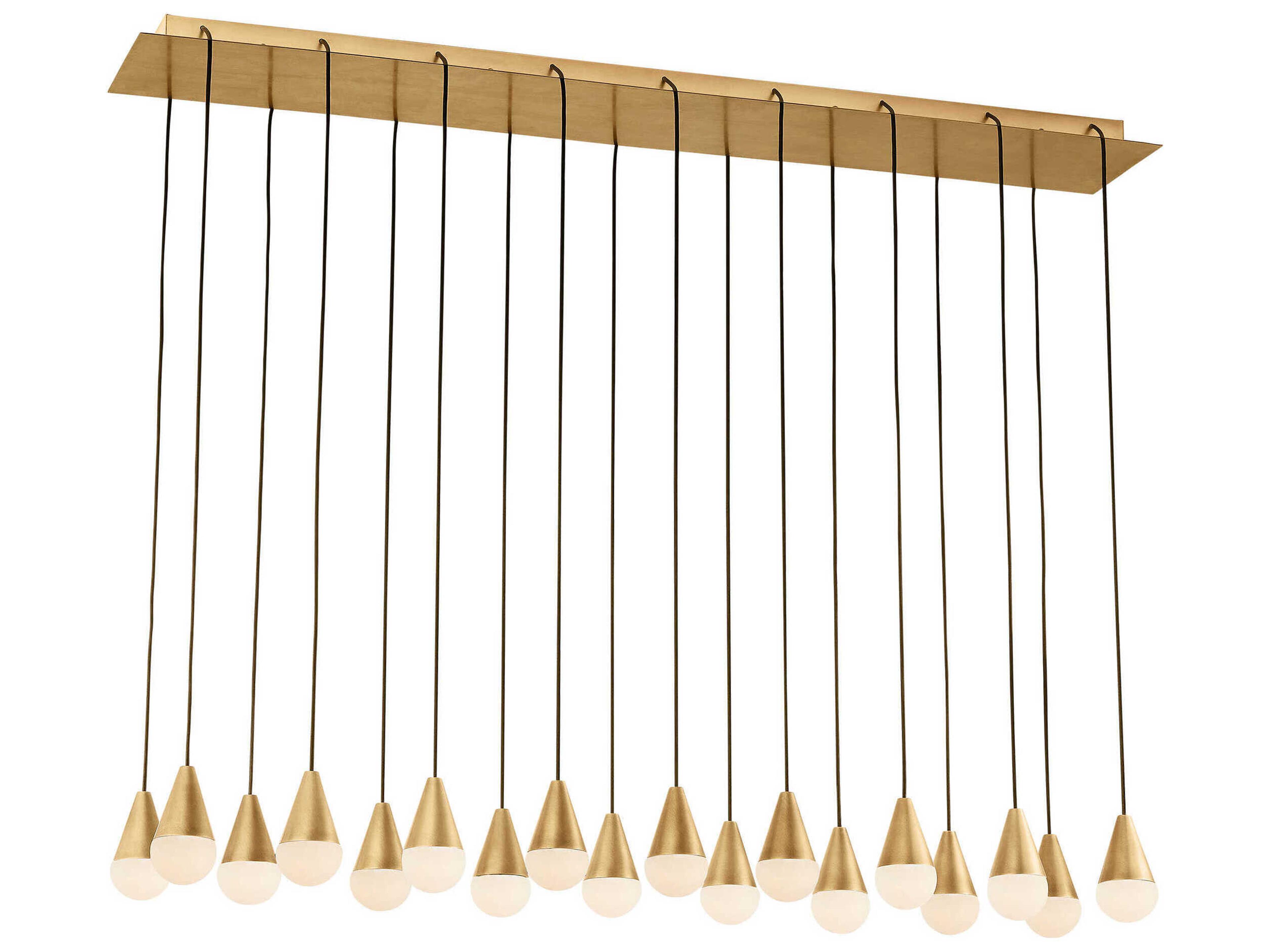 Cupola 18-Light Hand Rubbed Antique Brass Island Pendant