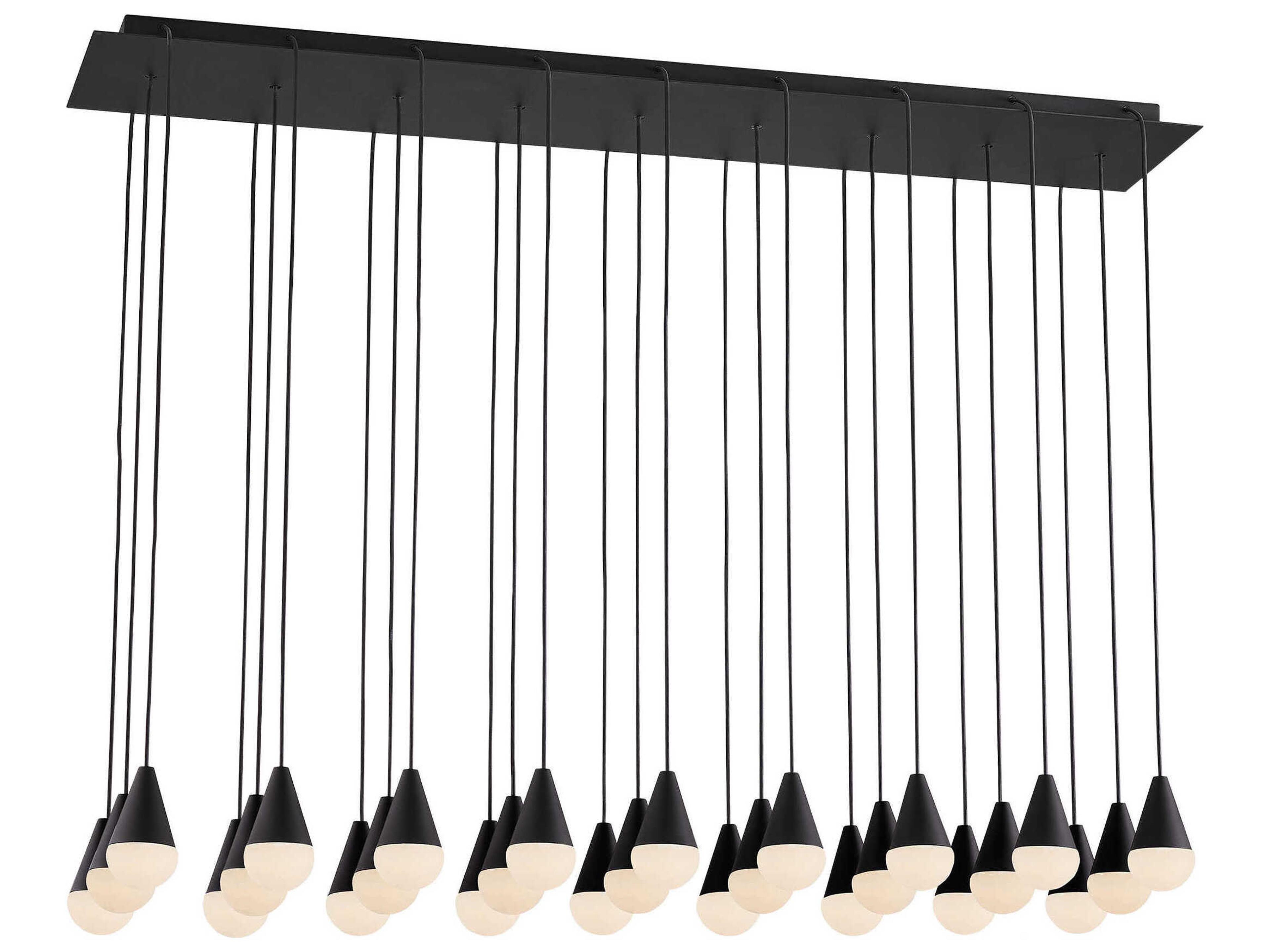 Cupola 27-Light Nightshade Black Island Pendant