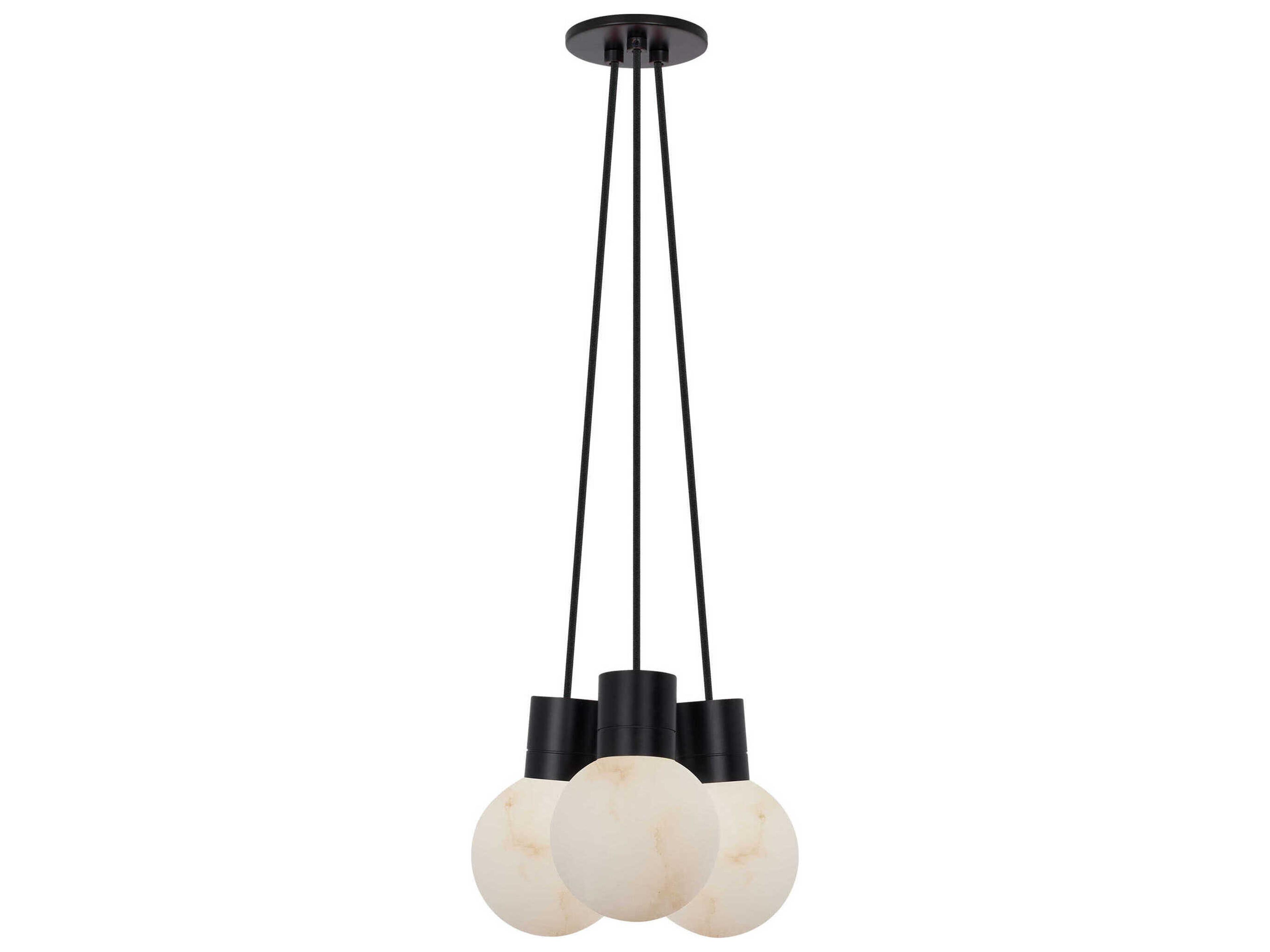 Mina 3-Light Black LED Mini Pendant