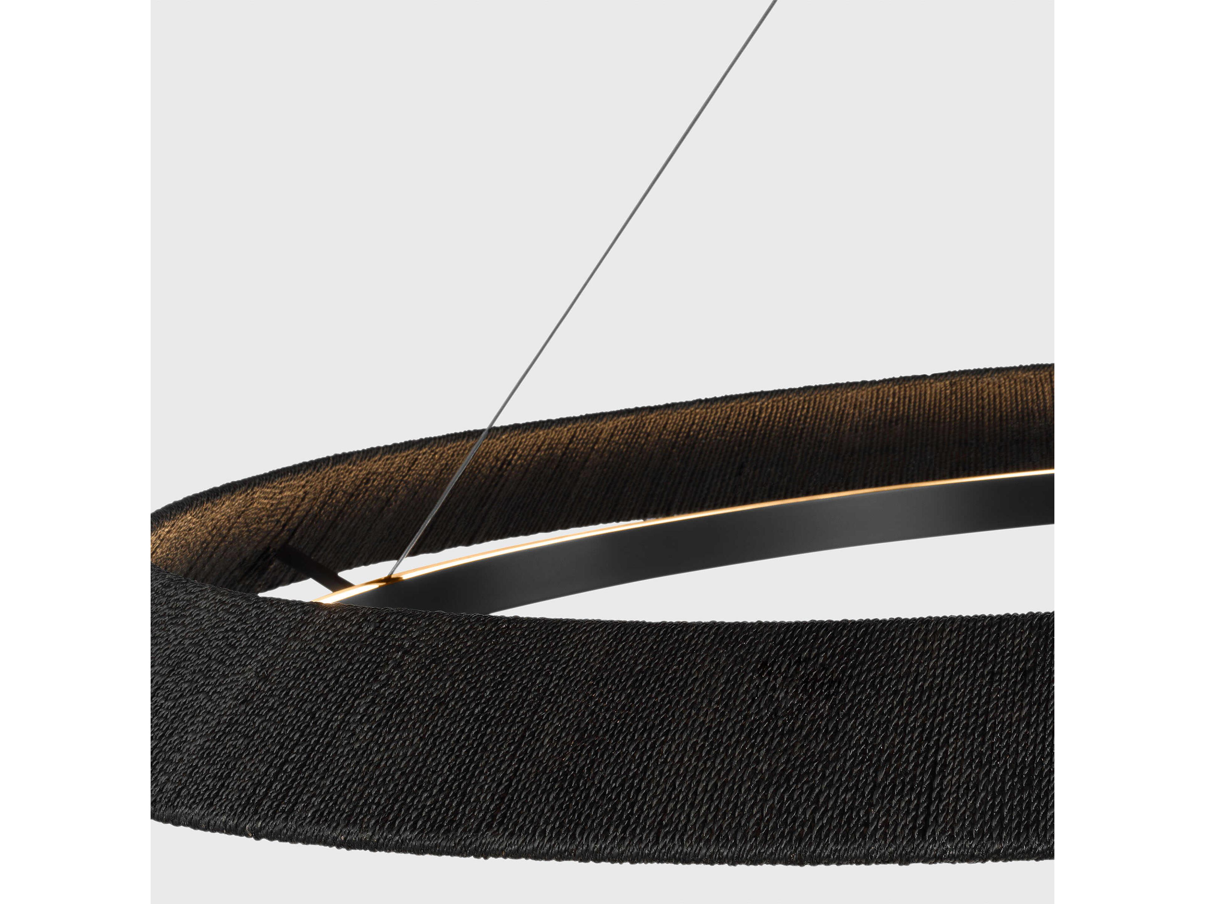 Visual Comfort Modern Noa 1-Light Bronze Washed Black Pendant