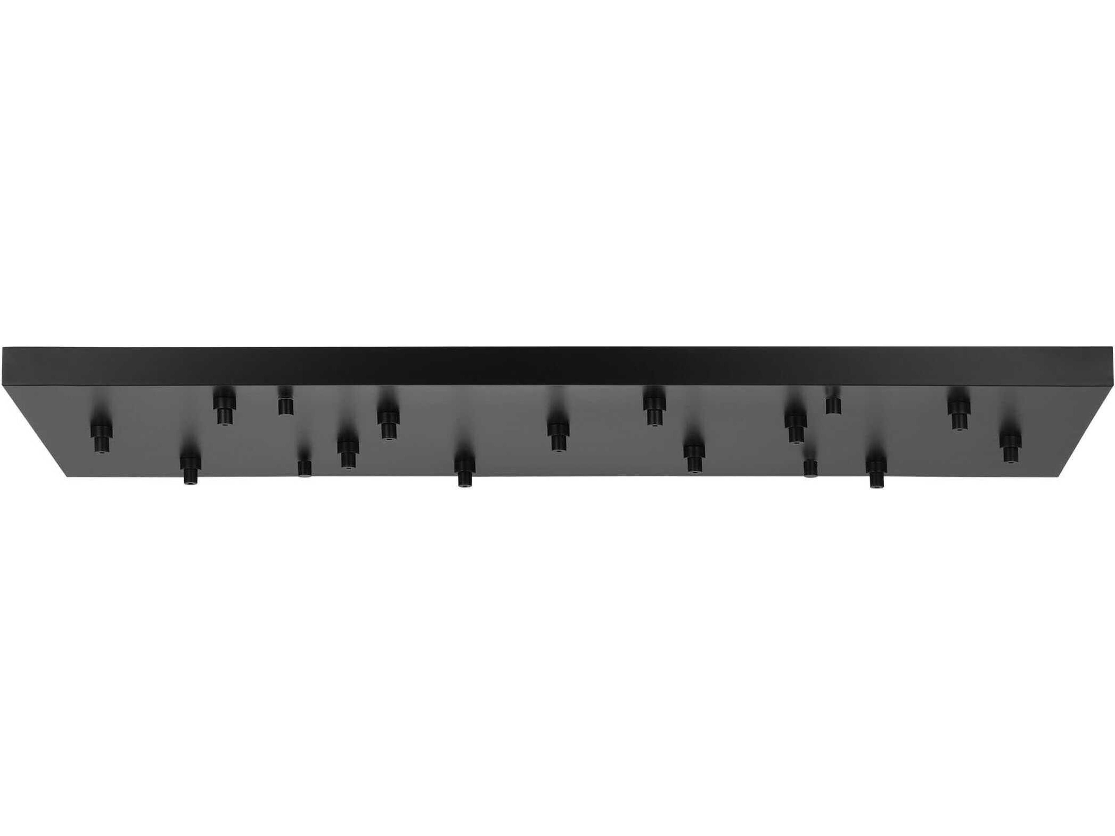 Visual Comfort Modern Multiport Nightshade Black 13-Light Mount