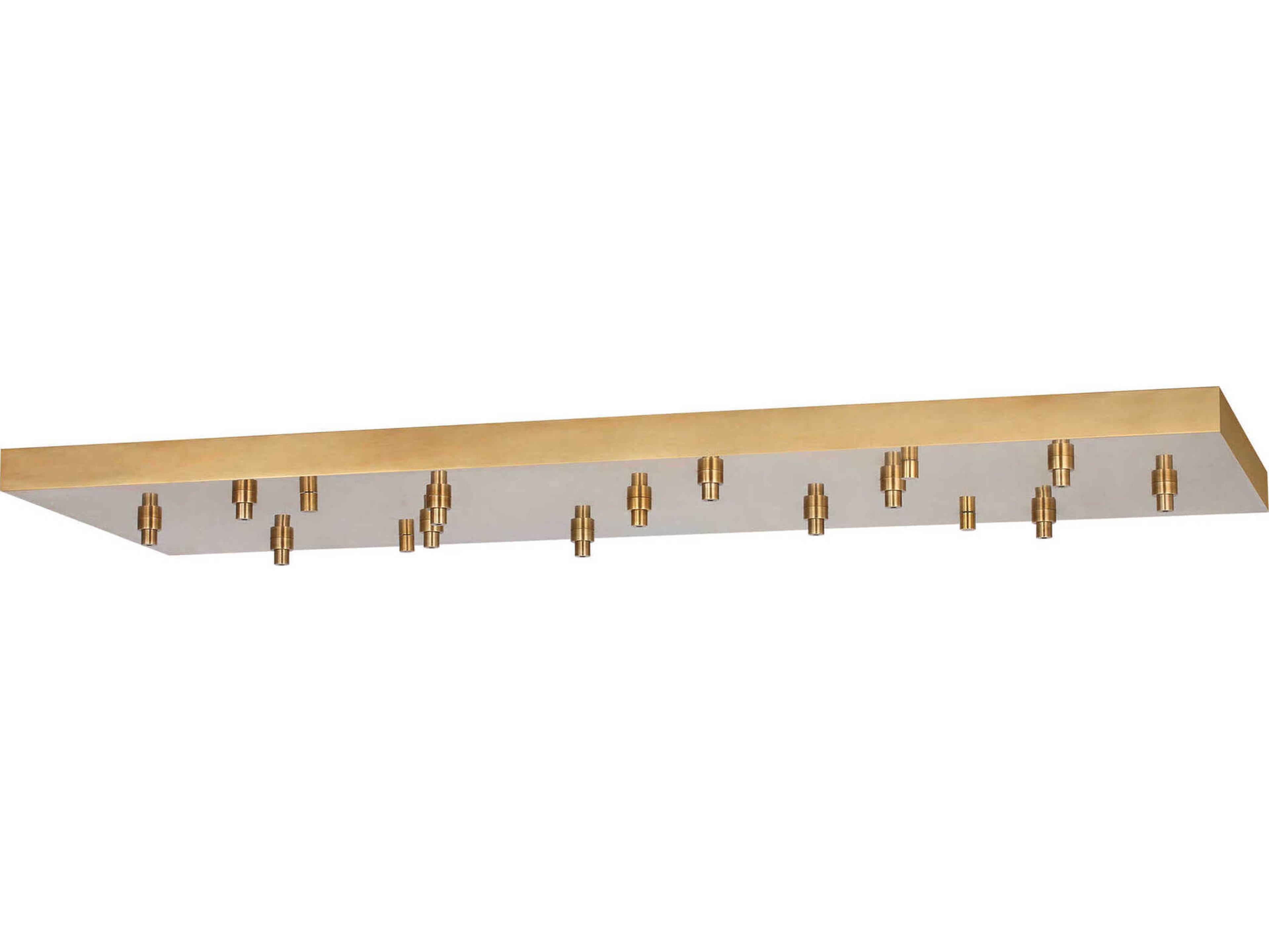 Visual Comfort Modern Multiport Hand Rubbed Antique Brass 13-Light Mount