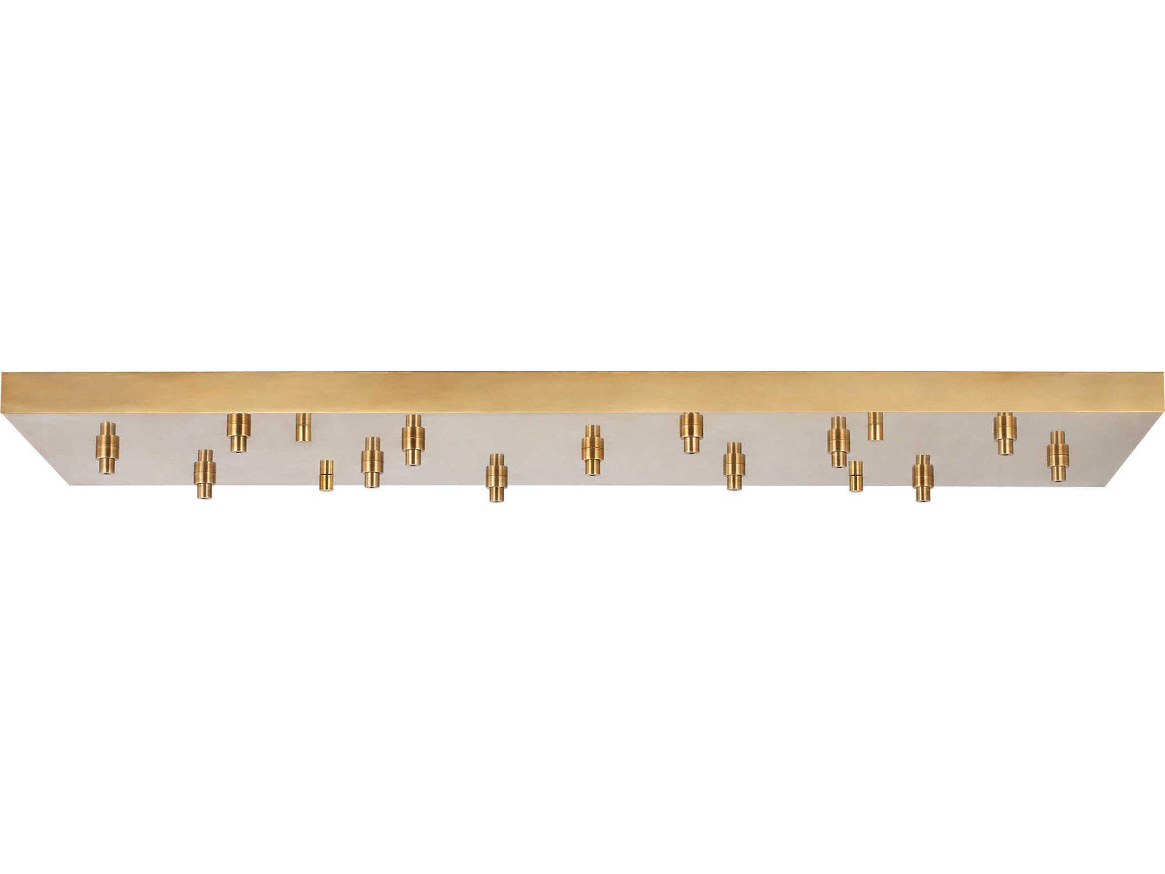 Visual Comfort Modern Multiport Hand Rubbed Antique Brass 13-Light Mount