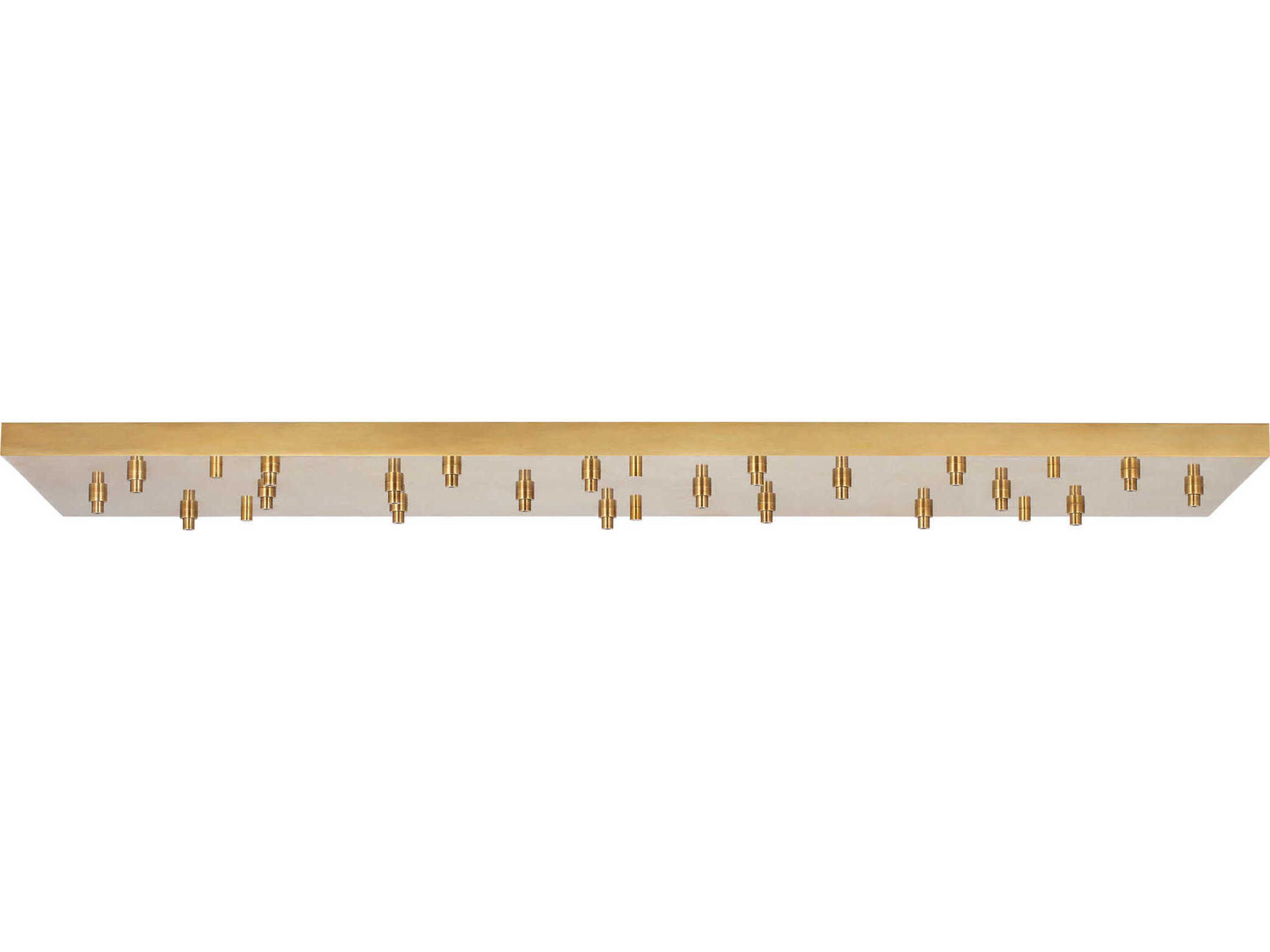 Visual Comfort Modern Multiport Hand Rubbed Antique Brass 21-Light Mount