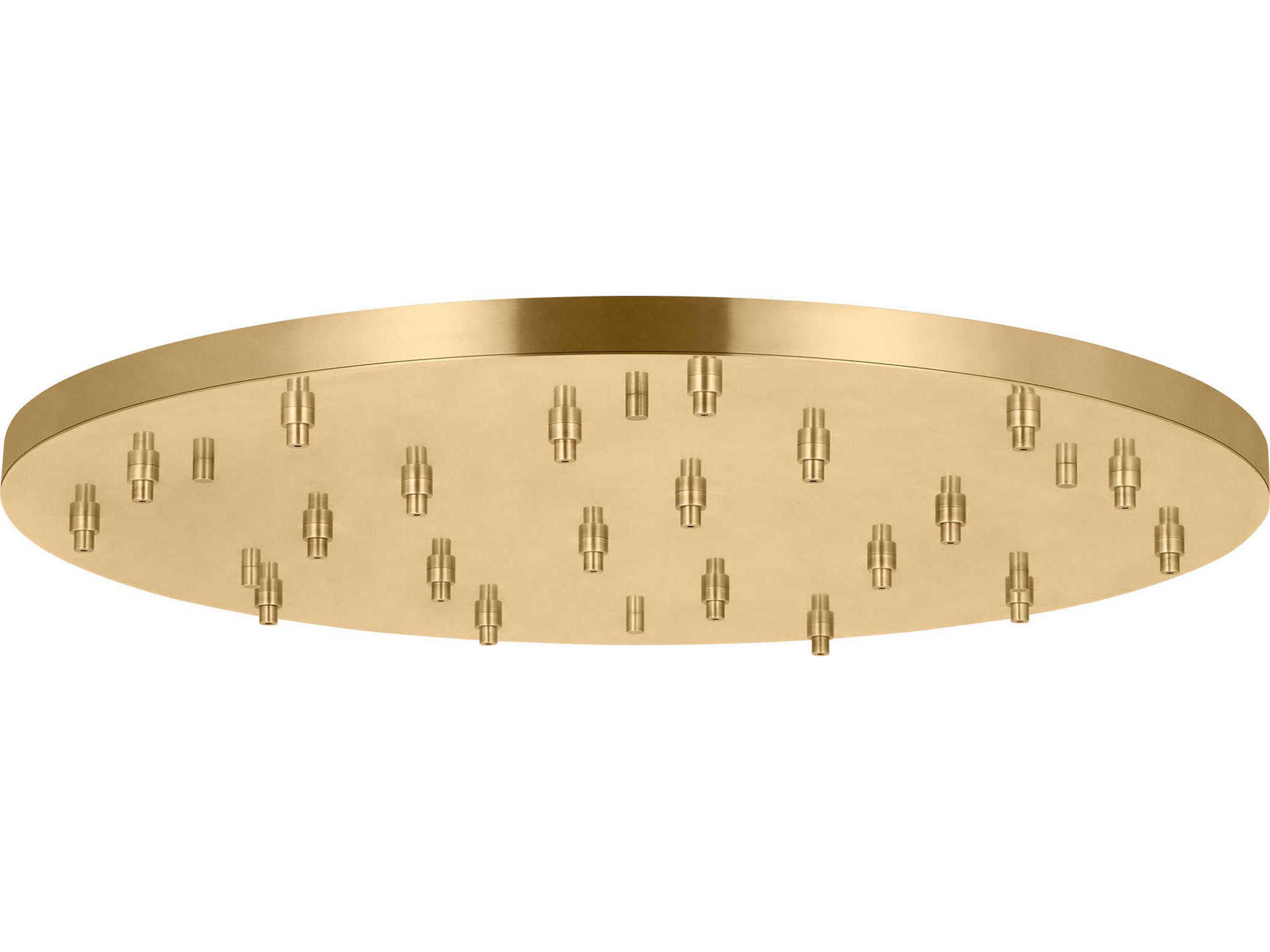 Visual Comfort Modern Multiport Hand Rubbed Antique Brass 21-Light Mount