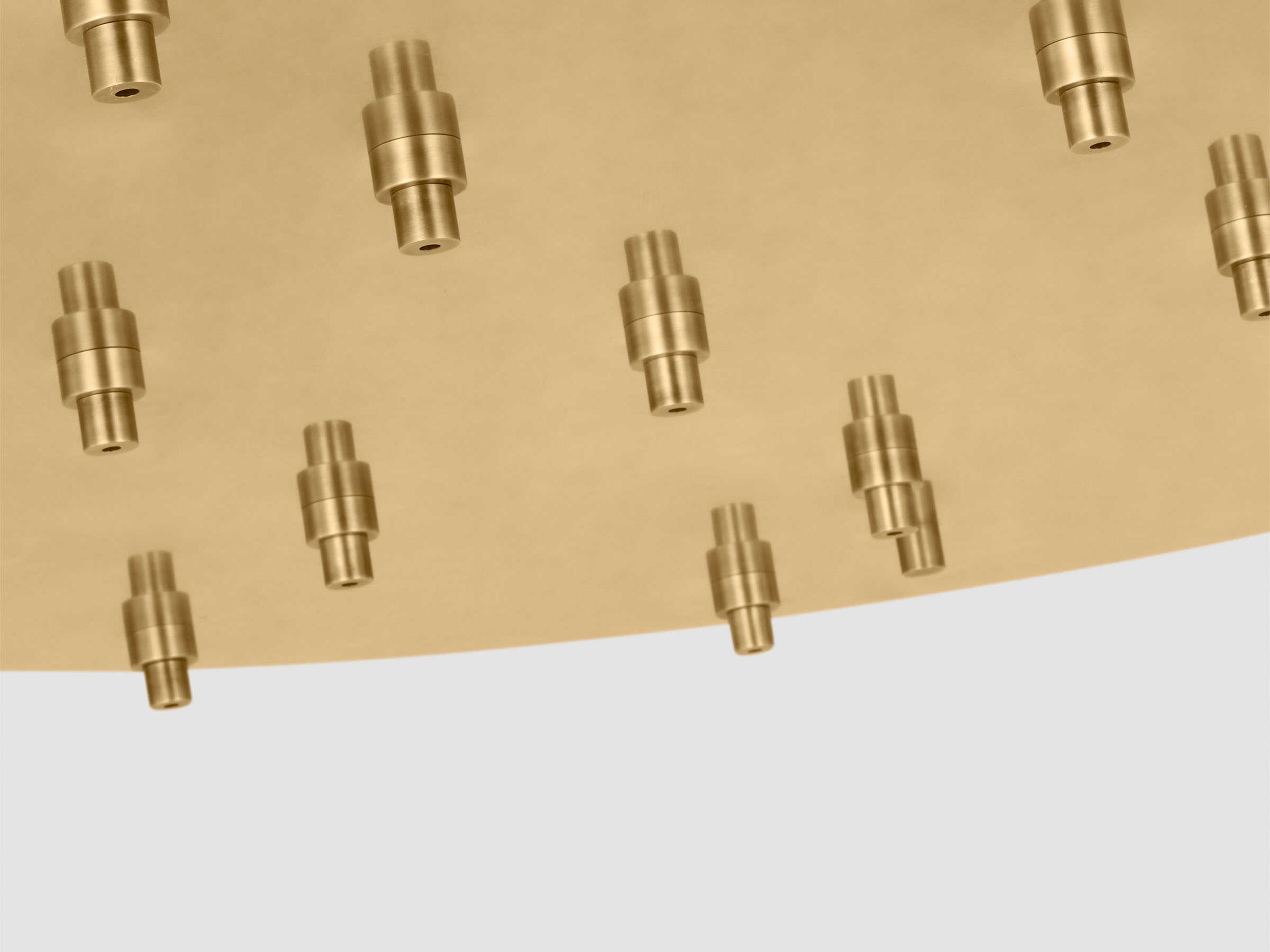 Visual Comfort Modern Multiport Hand Rubbed Antique Brass 21-Light Mount