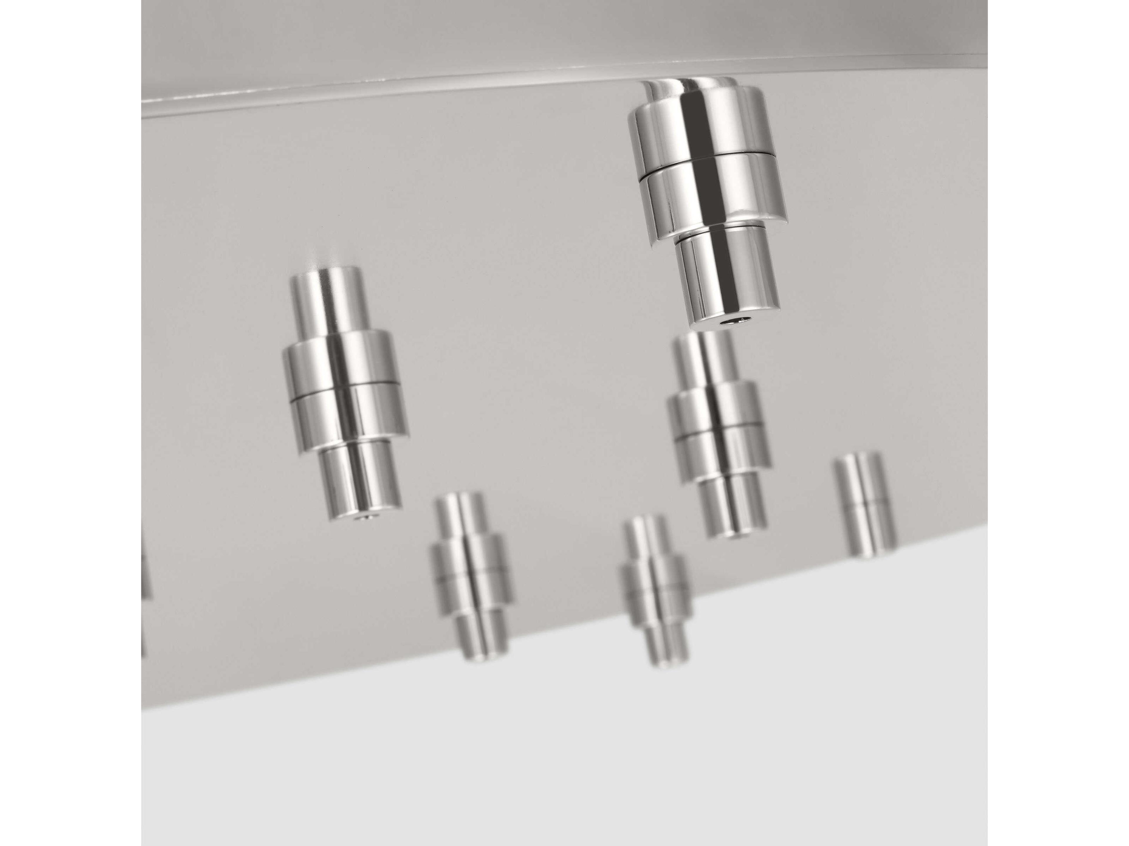 Visual Comfort Modern Multiport Polished Nickel 21-Light Mount