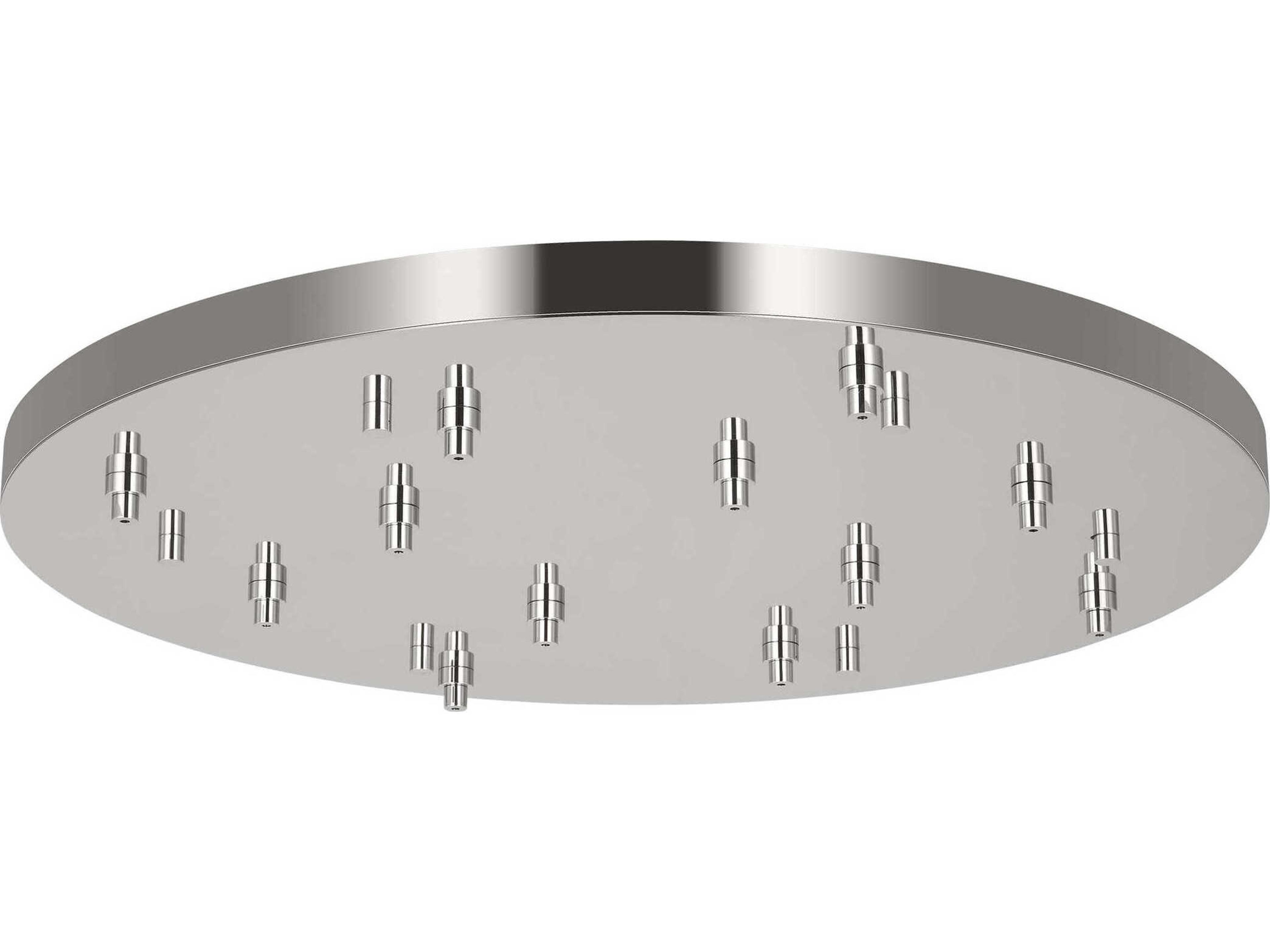 Multiport Polished Nickel 12-Light Mount