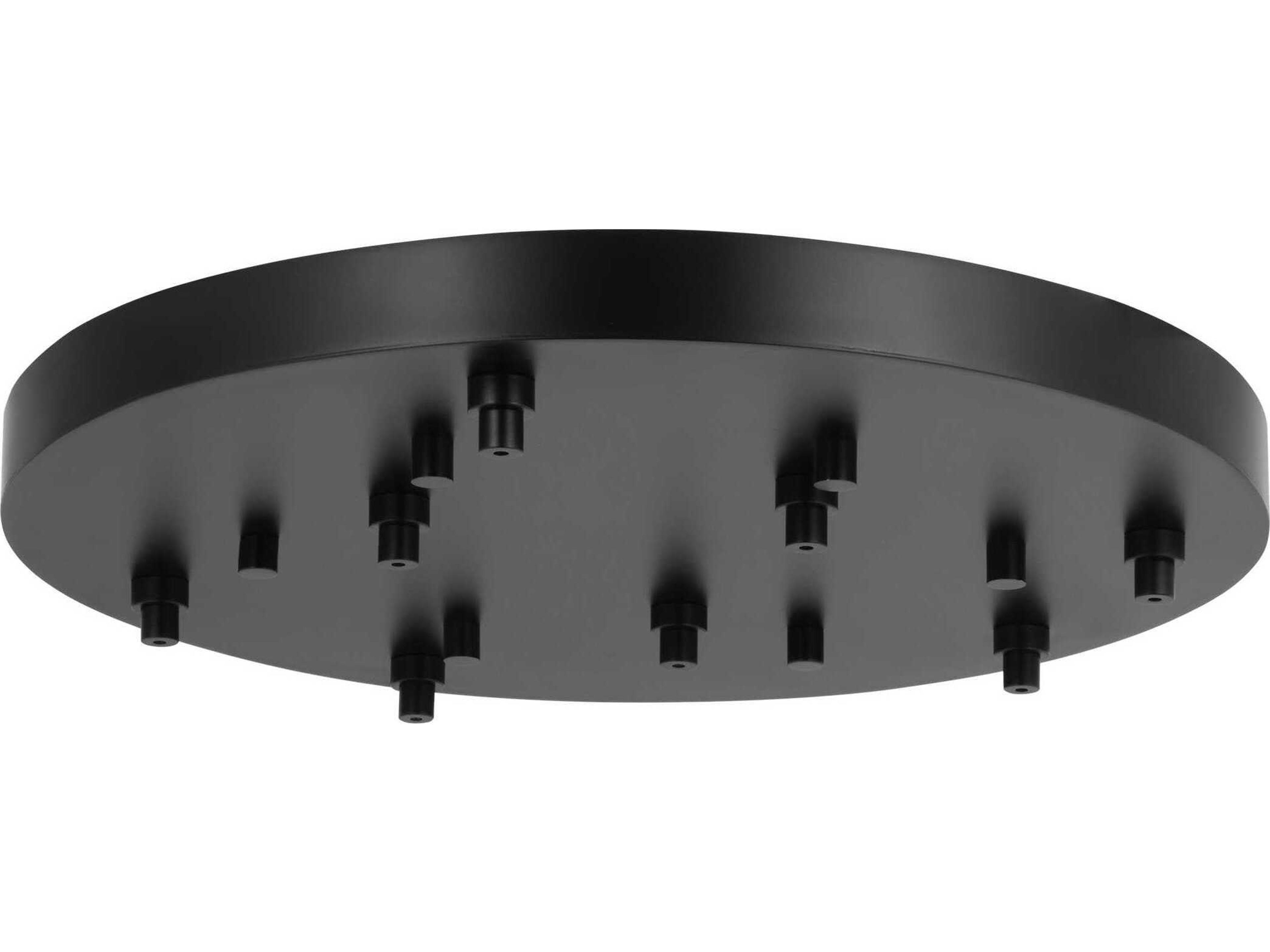 Visual Comfort Modern Multiport Nightshade Black 8-Light Mount