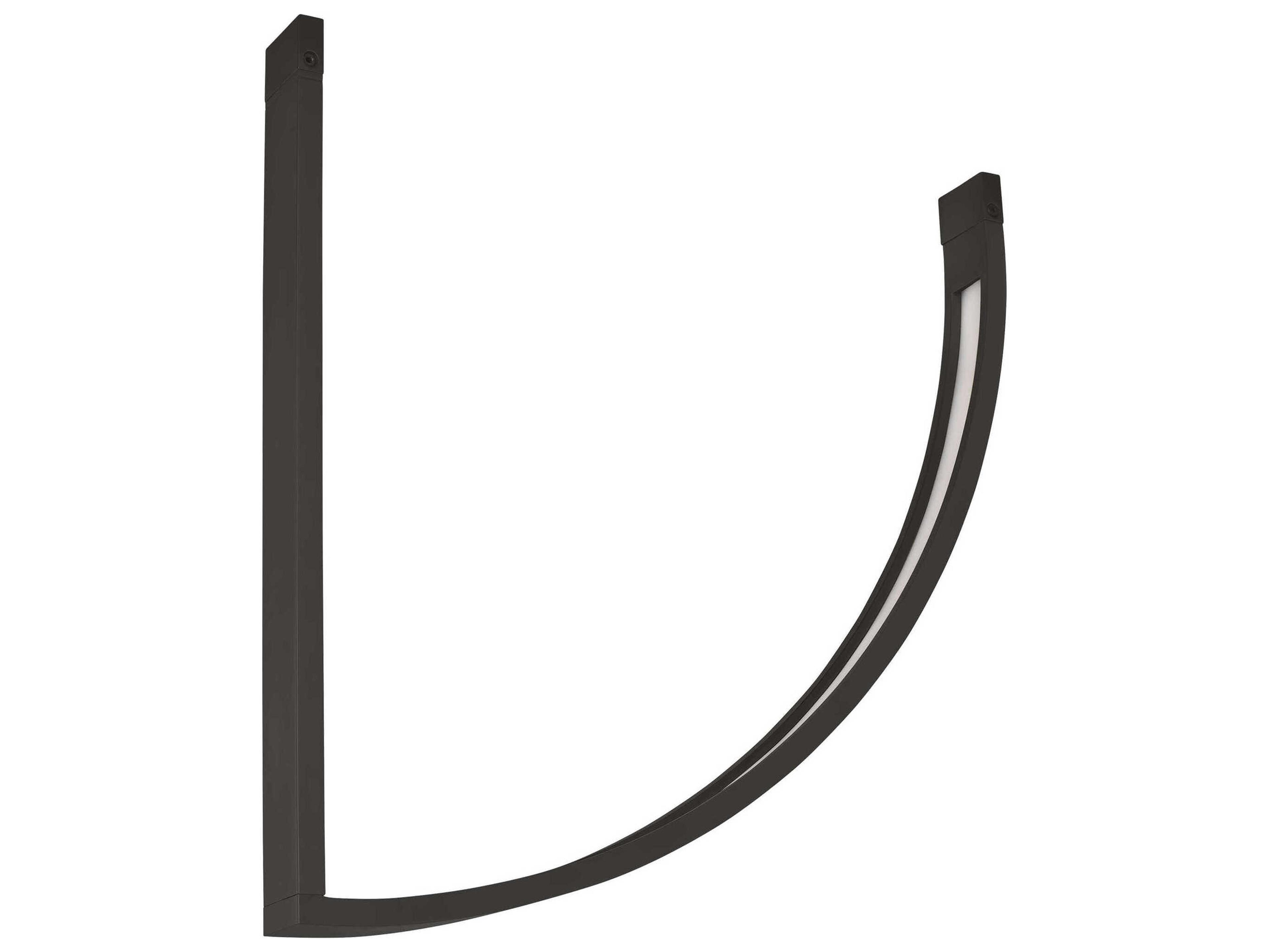 Visual Comfort Modern Baku 1-Light Nightshade Black Linear Chandelier