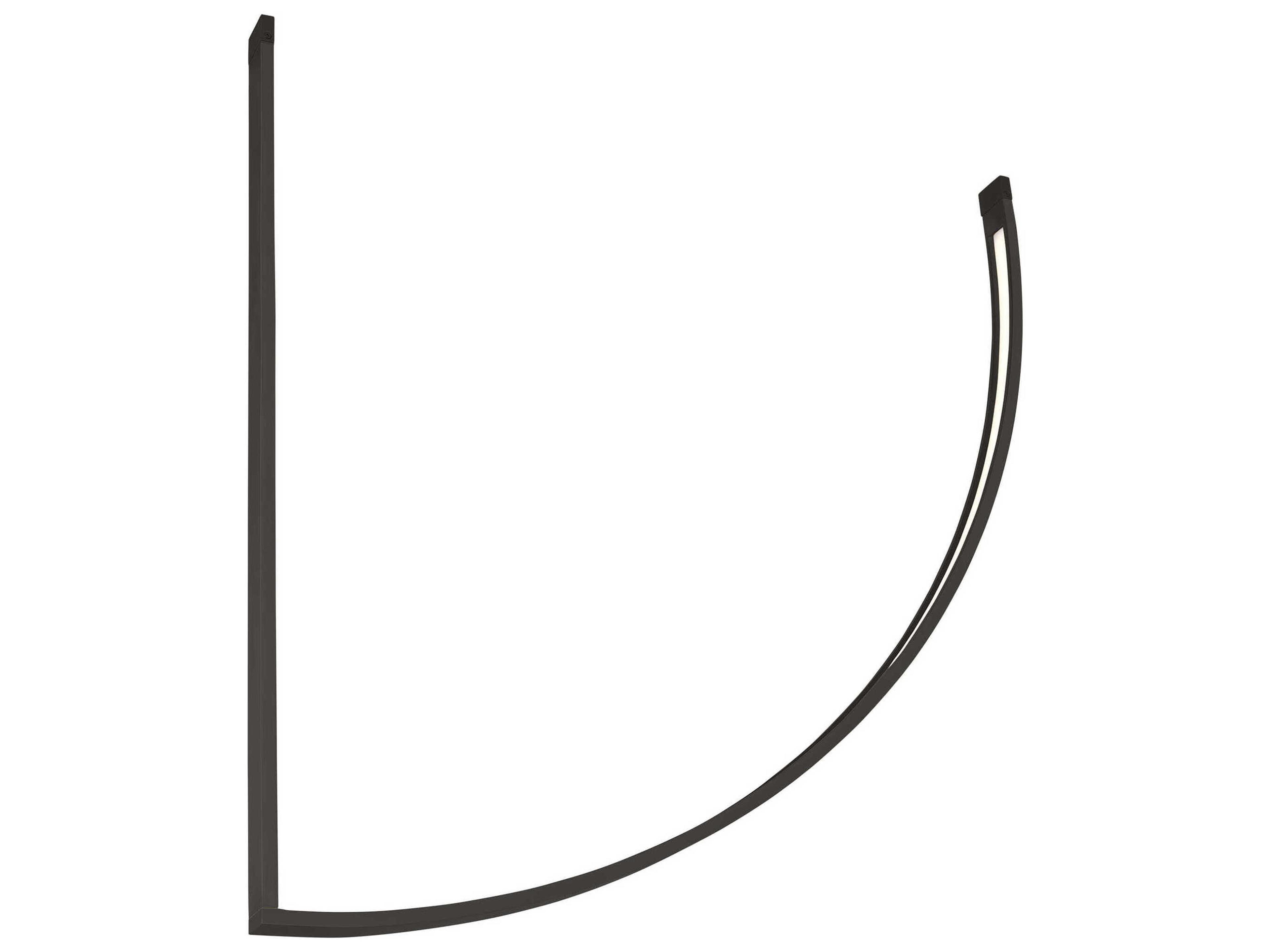 Baku 1-Light Nightshade Black Linear Chandelier