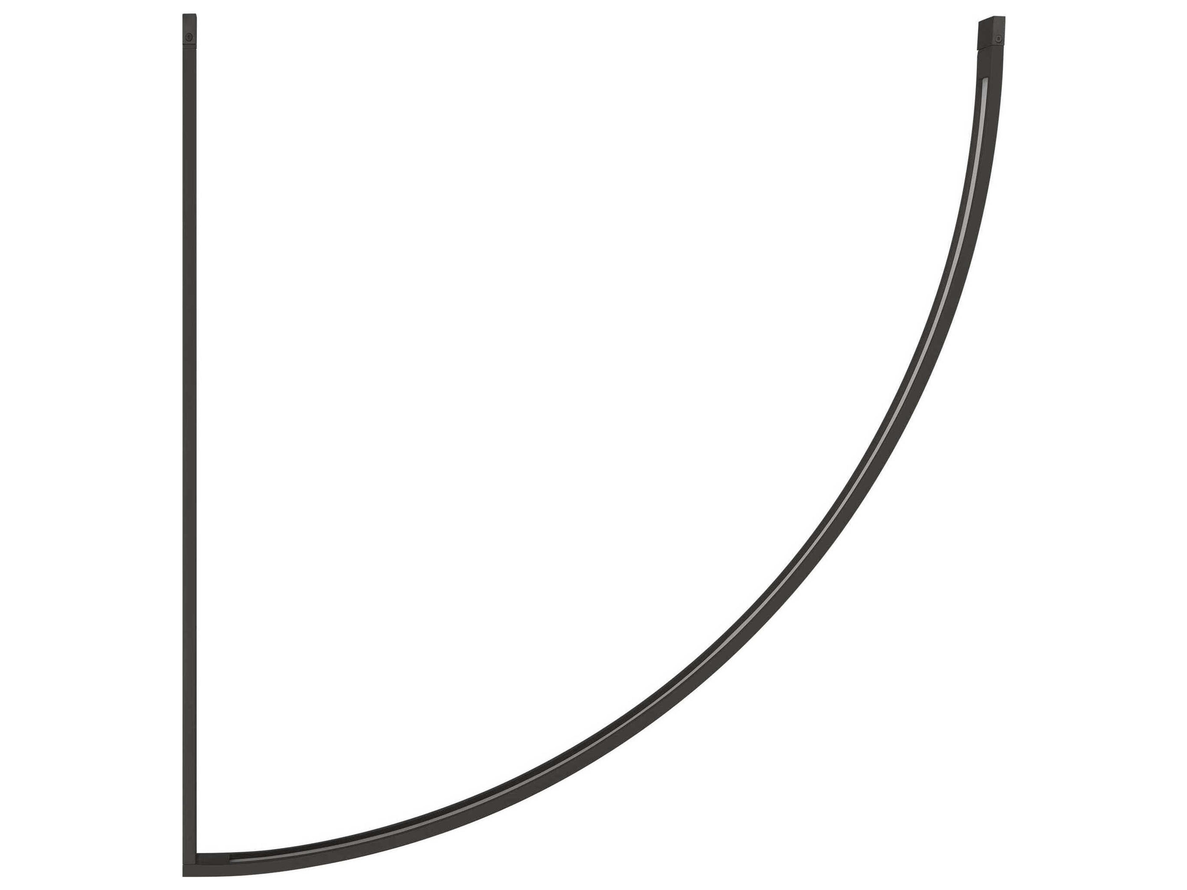 Visual Comfort Modern Baku 1-Light Nightshade Black Linear Chandelier