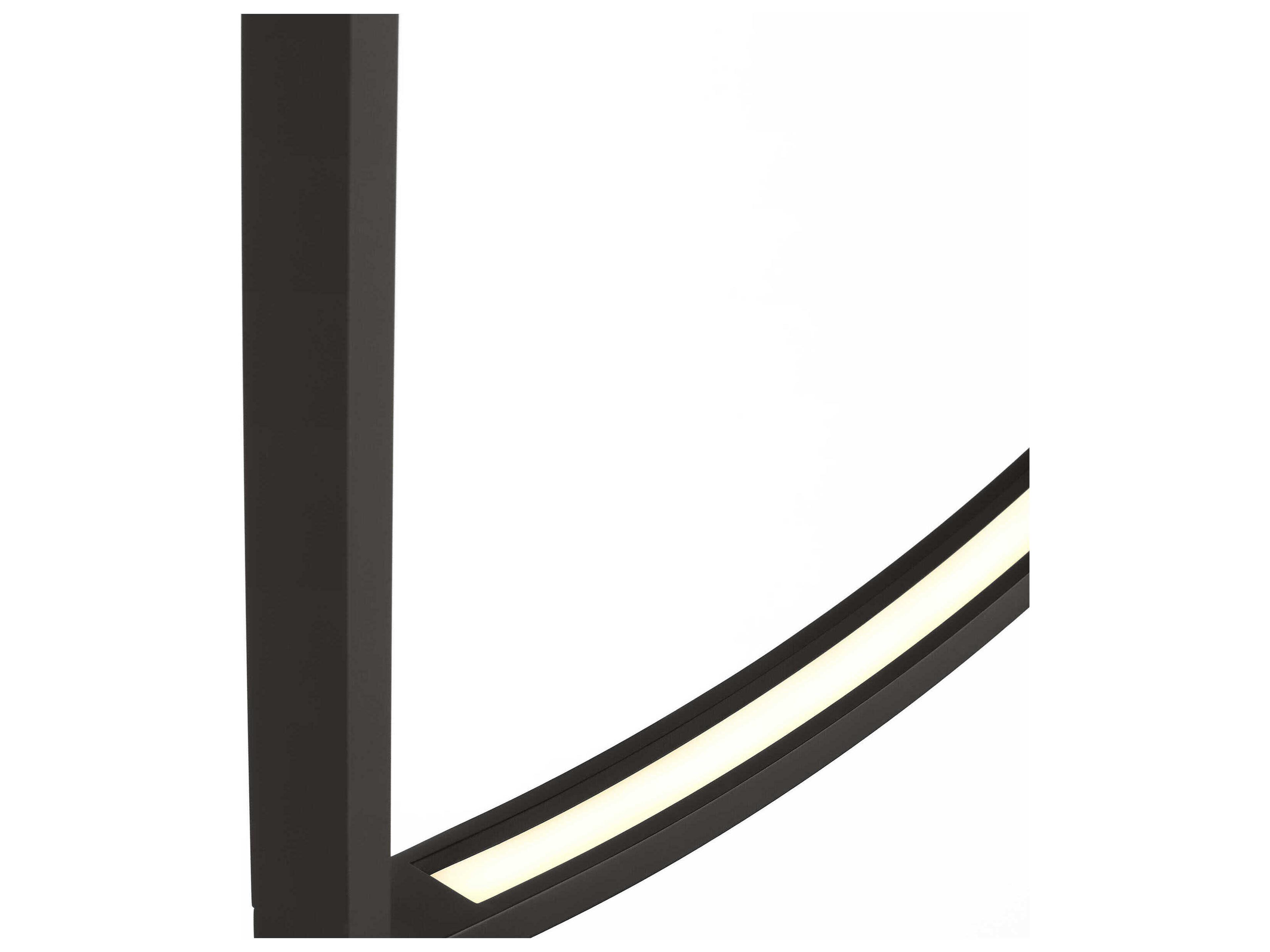 Visual Comfort Modern Baku 1-Light Nightshade Black Linear Chandelier