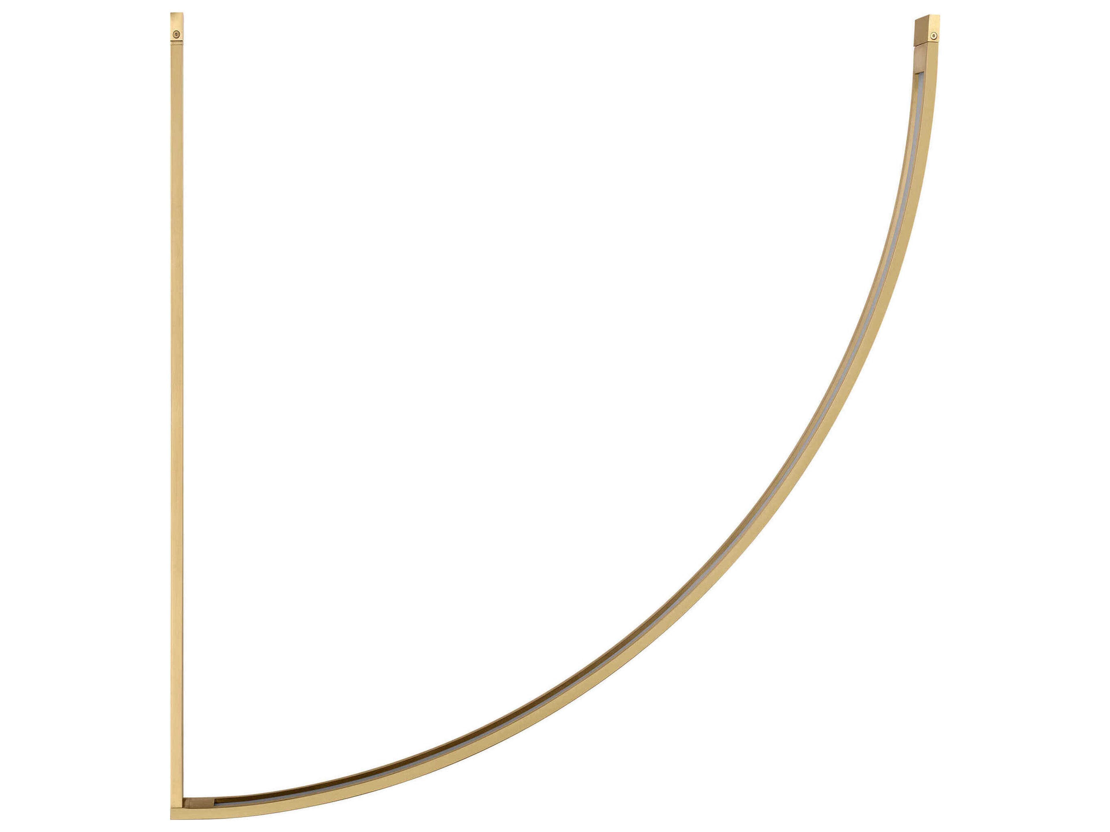 Visual Comfort Modern Baku 1-Light Hand Rubbed Antique Brass Linear Chandelier