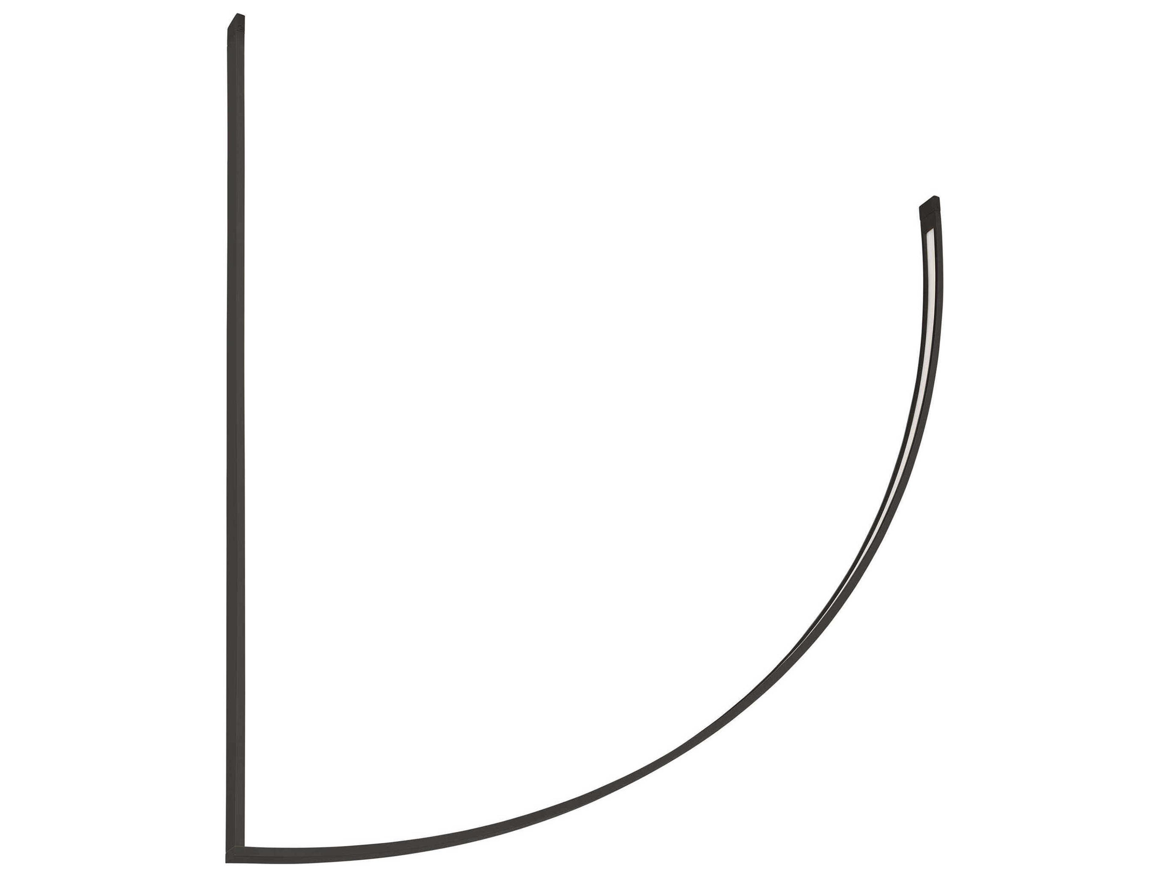 Visual Comfort Modern Baku 1-Light Nightshade Black Linear Chandelier