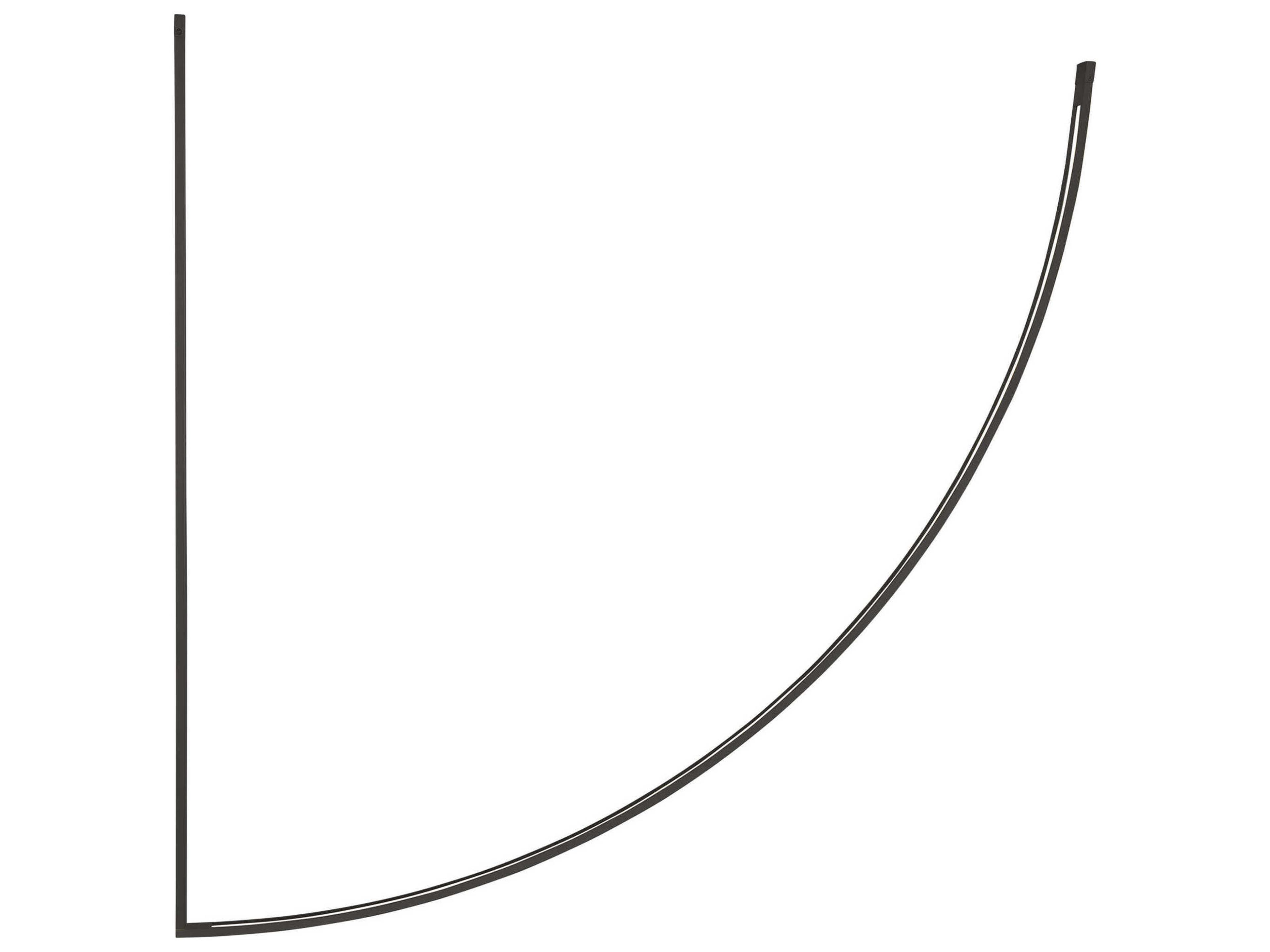 Visual Comfort Modern Baku 1-Light Nightshade Black Linear Chandelier